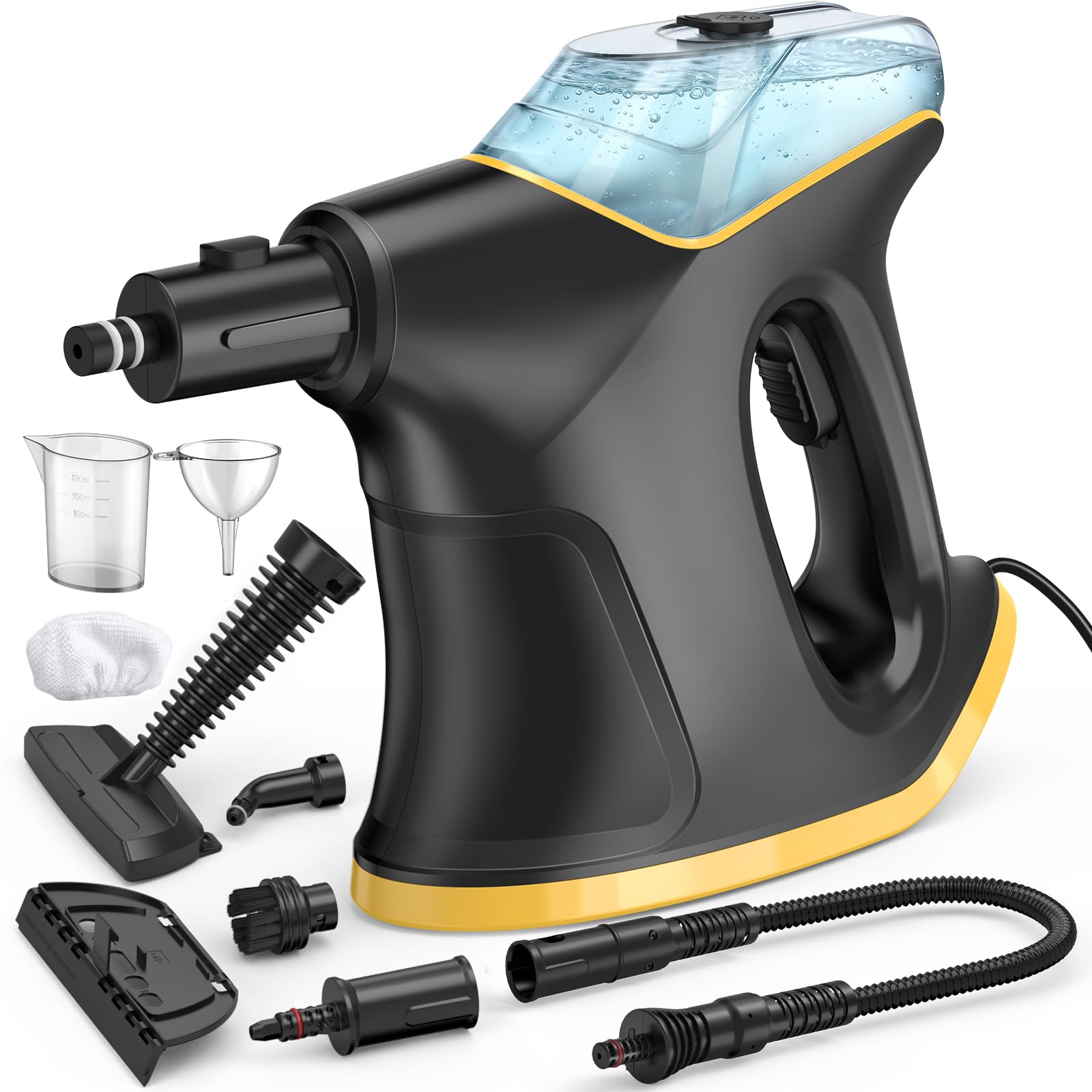 Handheld Steamers for Cleaning, 1300W High Pressure Steam Cleaner for Home and Car, 10s Fast Heatup, MultiPurpose Steamer with