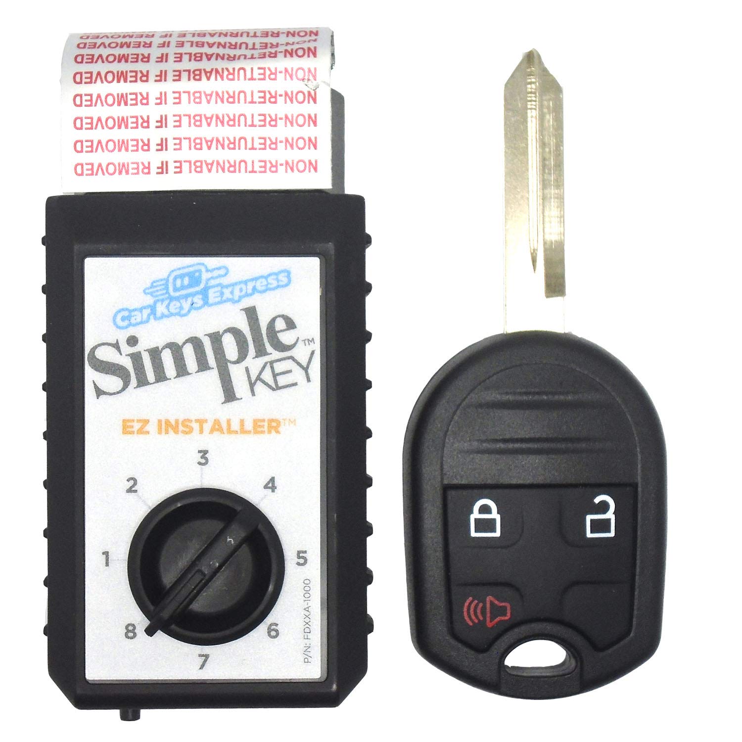 Simple Key, Key Fob And Key Programmer 3 Button Keypads, Key Replacement Remote Kit, Simple Key Programmer For Ford And Lincoln