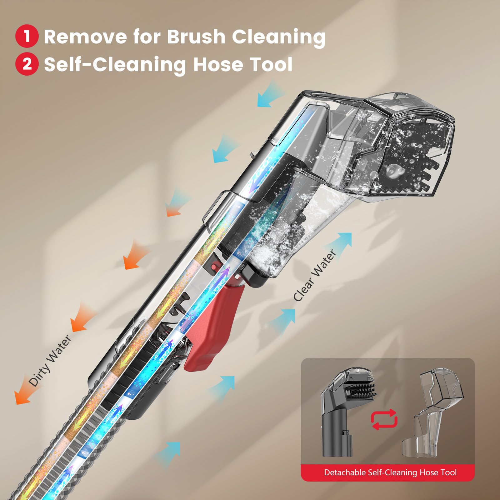 Portable Spot Cleaner Machine For Carpet And Upholstery, Spot Cleaner For Area Rug, Stair And Furniture