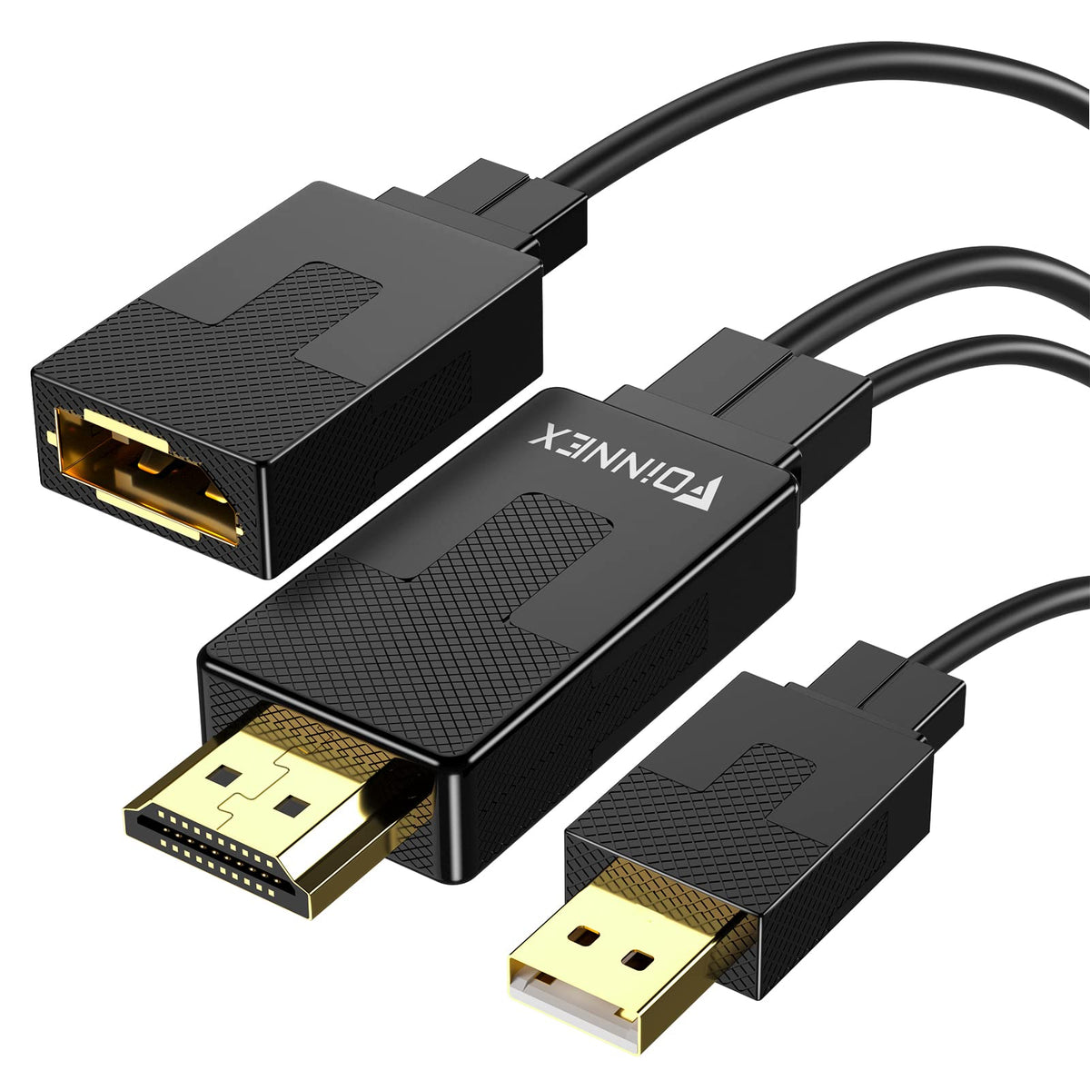 Foinnex Hdmi To Displayport Adapter, 4K@60Hz Not Bidirectional Hdmi To Display Port, Unidirectional Hdmi Source To Dp Display Ma