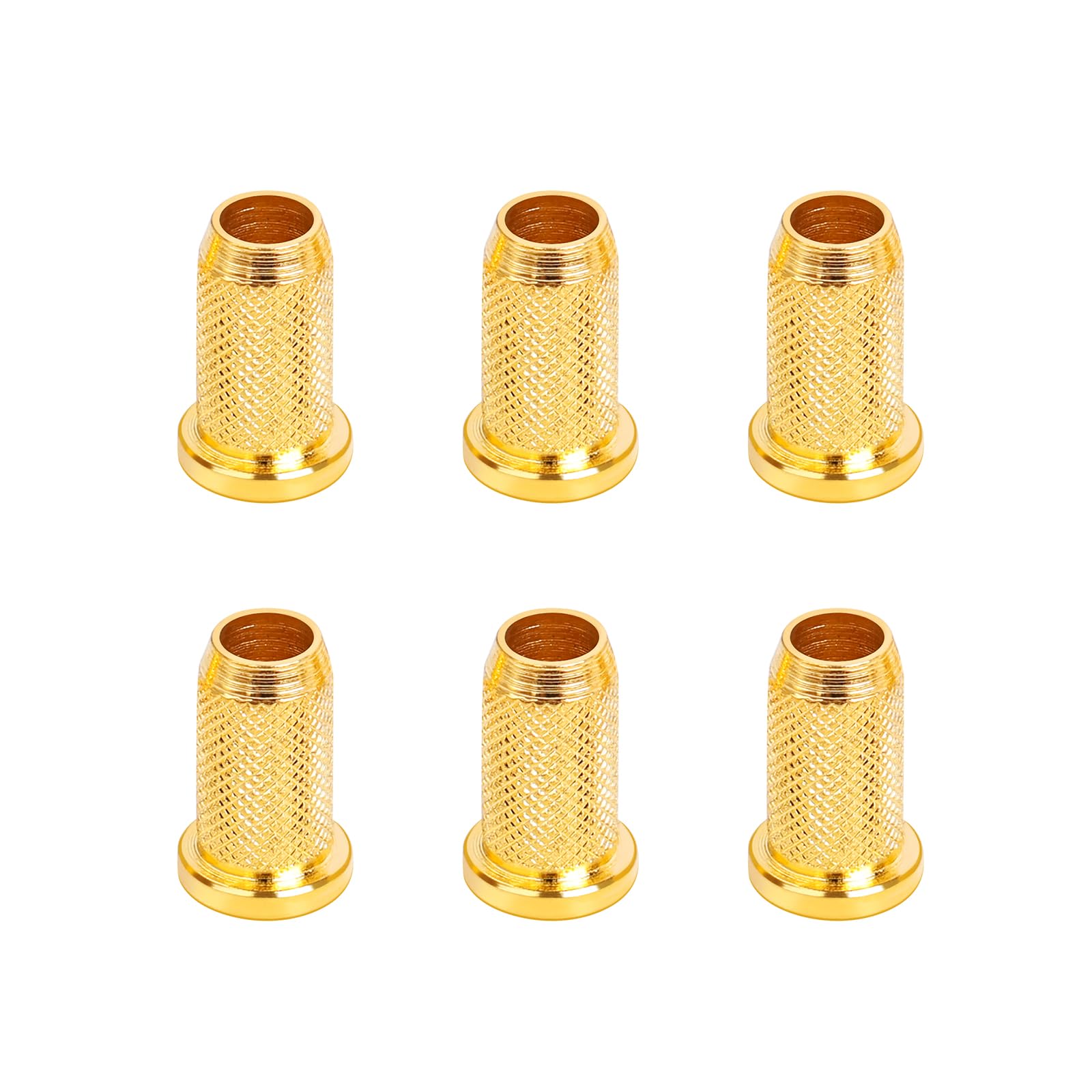 Banworks Guitar String Mounting Ferrules 4Mm (5/32) String Through Body Ferrule For Electric Guitars Pack Of 6 Jt/Cxk-03 Golden