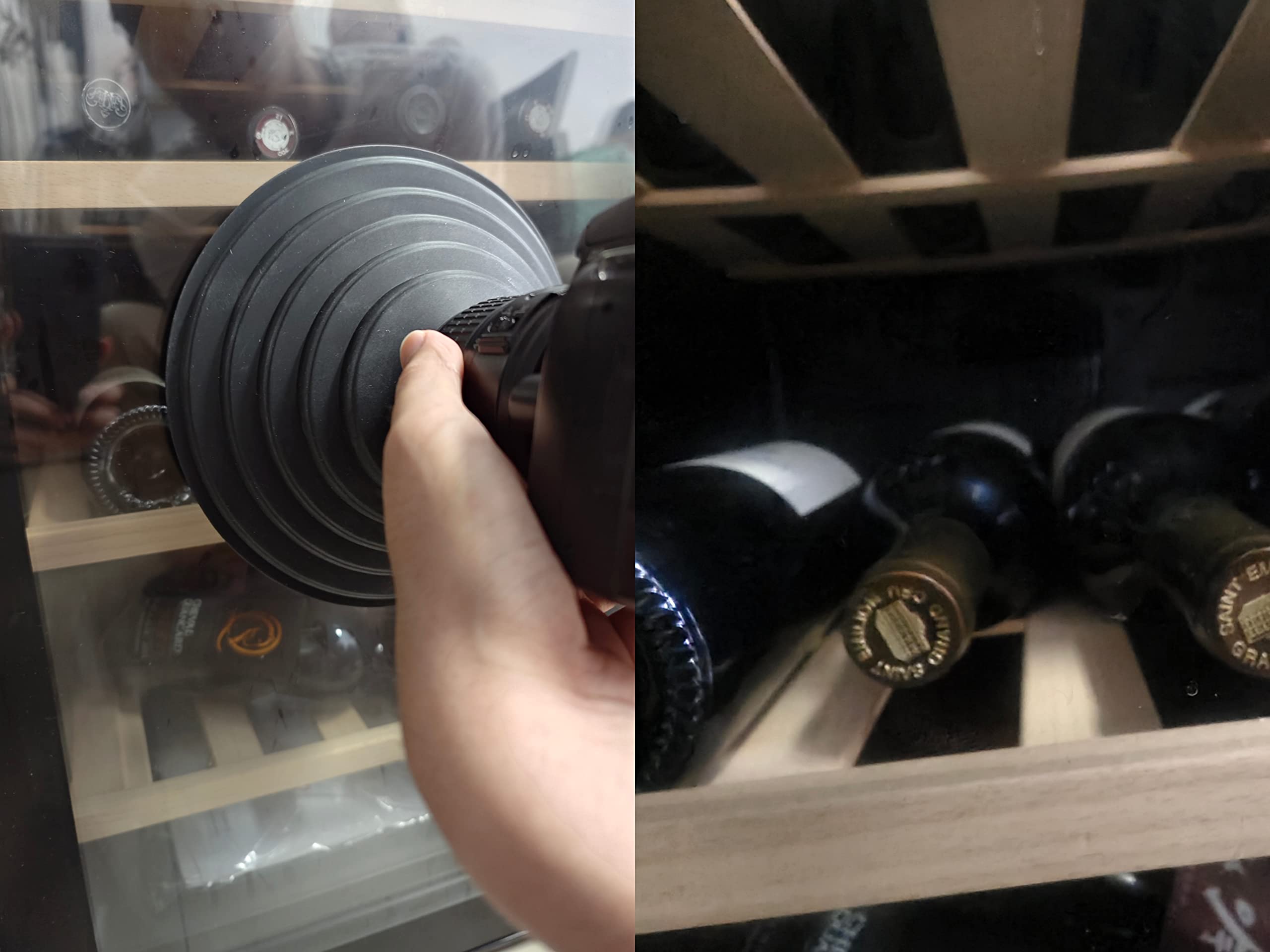 Ds. Distinctive Style Rubber Lens Hood Anti Reflection Reversible Collapsible Lens Hood Compatible With Nikon/Canon/Sigma/Tamron