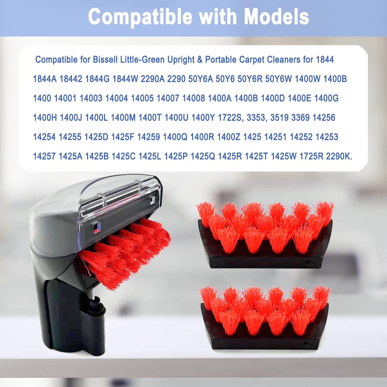 1400B Little Green 3'' Tough Stain Brush Tool Replacement For Bissell Little Green Upright &Portable Carpet Cleaners For 1400B 1