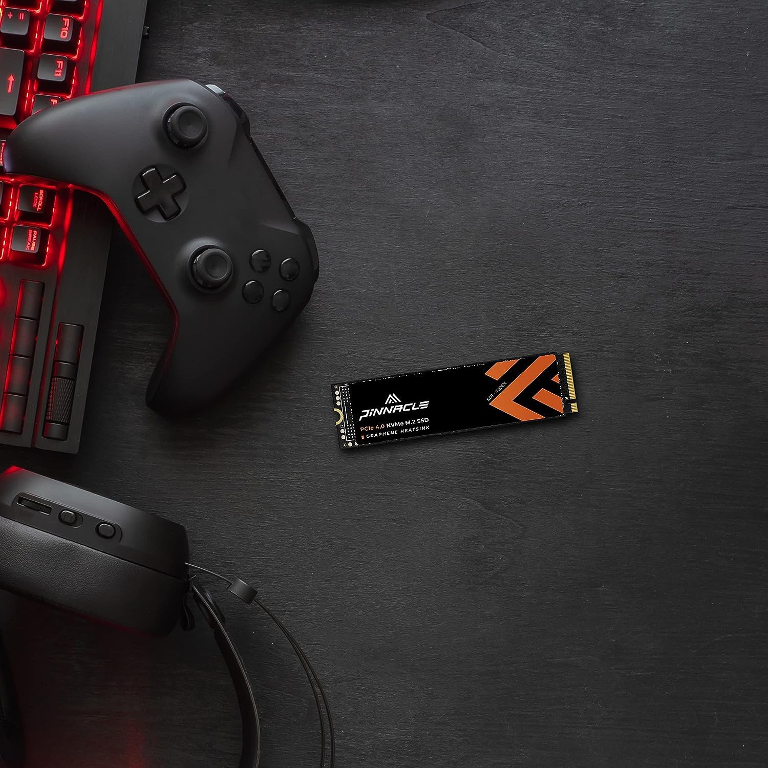 Timetec 2Tb Pcie 4.0 Gaming Ssd With Graphene Heat Spreader Nvme Phison Ps5027 E27T Pcie Gen4X4 M.2 2280 3D Nand Tlc 2000Tbw Read/Write Speed Up To 7,400/6,400 Mb/S For Ps5 Pro, Pc Laptop, Desktop