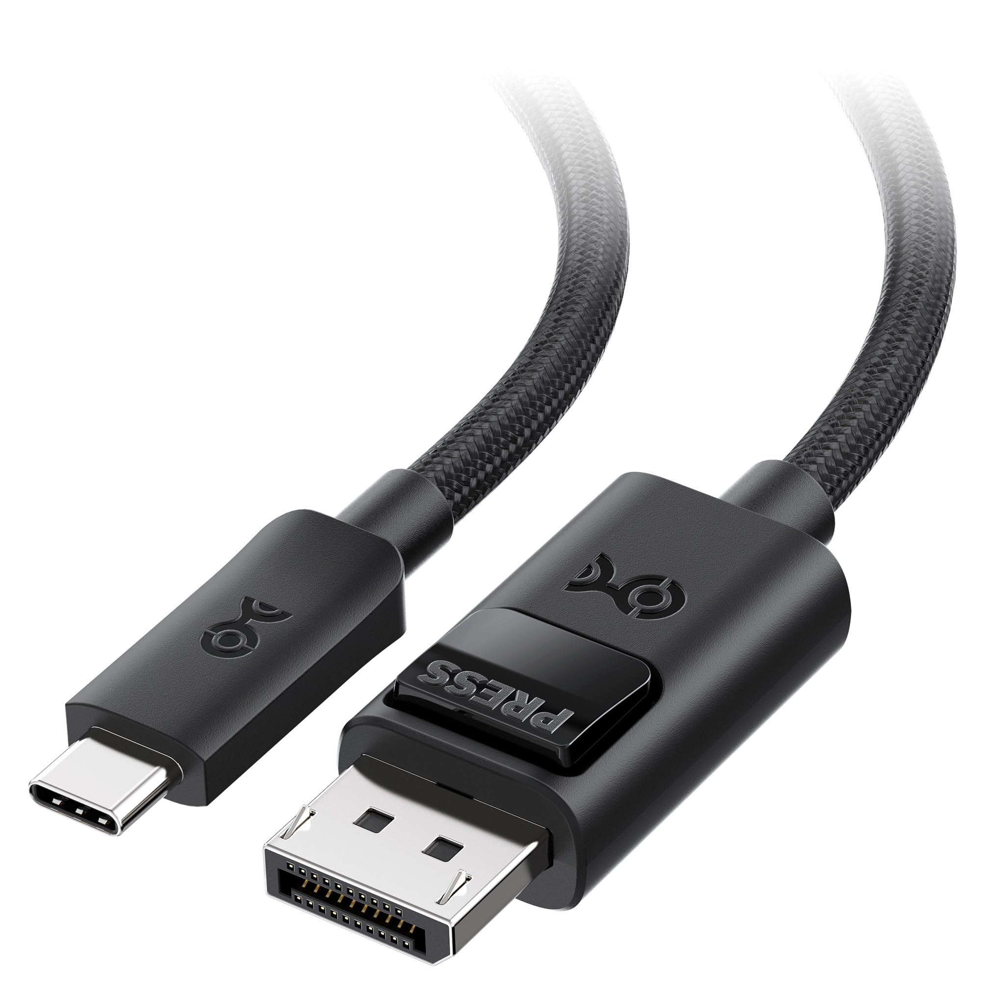 Cable Matters 54Gbps USB C to DisplayPort 2.1 Cable, DP54, 6ft / 1.8m