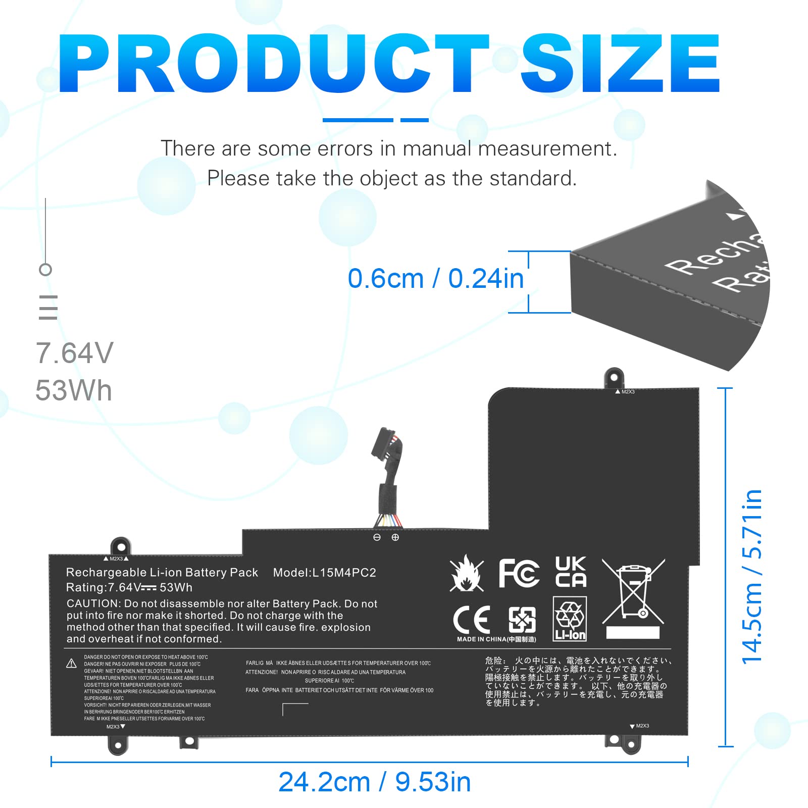 L15L4Pc2 L15M4Pc2 Laptop Battery Compatible With Lenovo Ideapad Yoga 710 11 710 14Ikb 710 14Isk 710 15Ikb 710 15Isk 710 151Kb 71