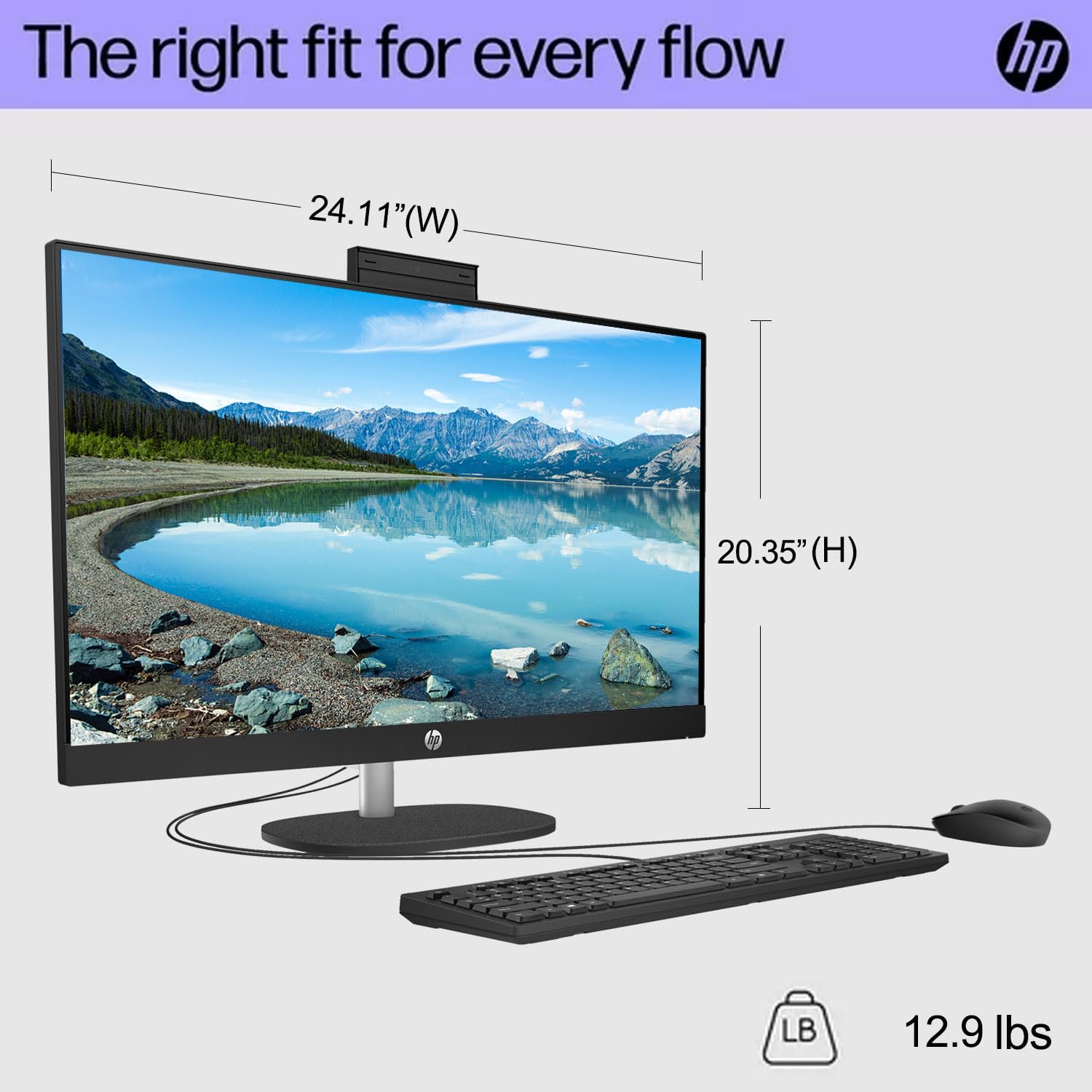 Hp 27 Fhd Touchscreen Intel Ultra 7 Ai Business All-In-One Desktop, 27 Fhd Touchscreen, Intel Ultra 7 155U, 32Gb Ddr5 Ram, 1Tb S