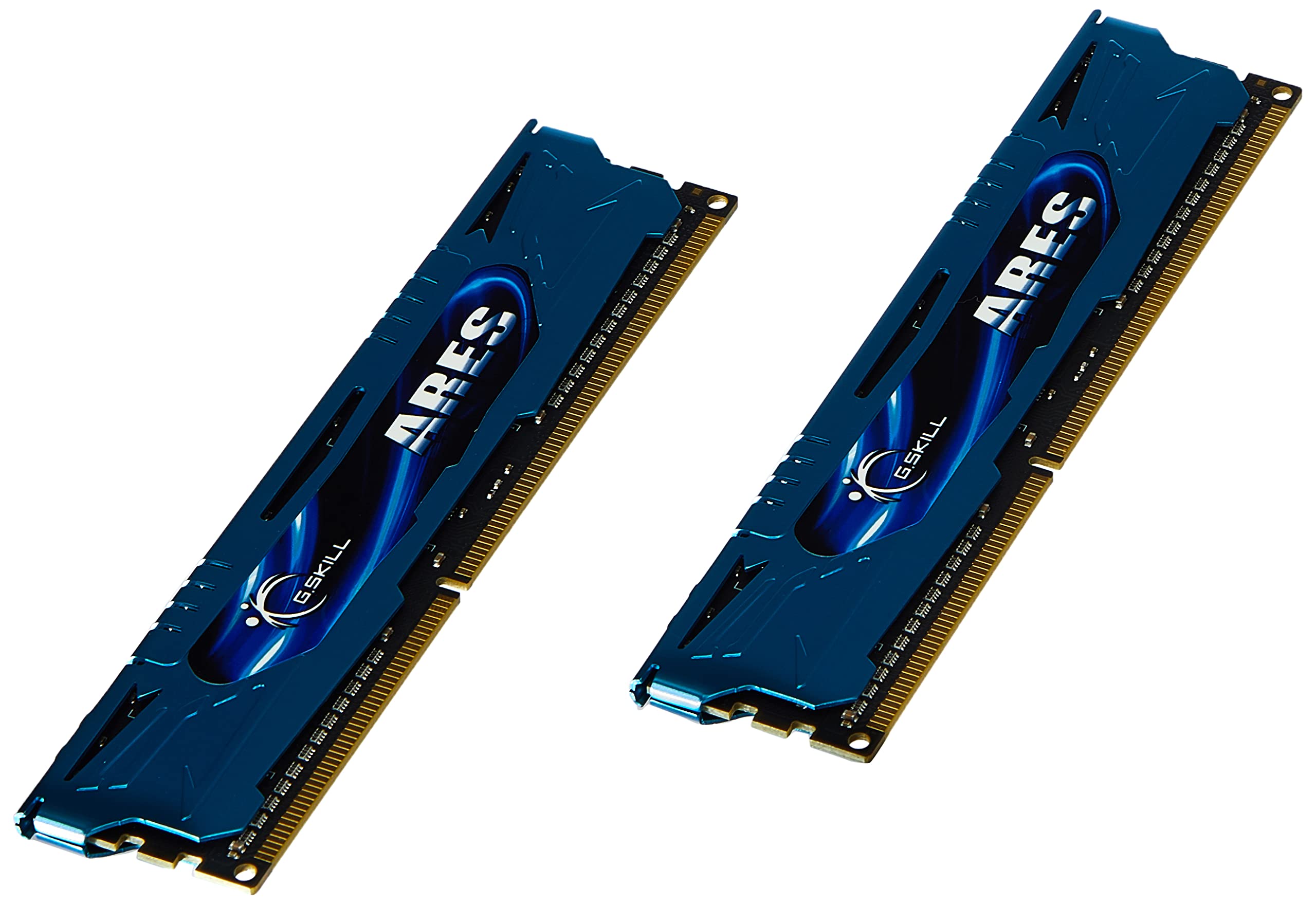 G-Skill Ares F3-2400C11D-8GAB 8 GB (4 GB x 2) DDR3-2400 Non-ECC Memory Modules with Low Profile Heat Spreader - Blue