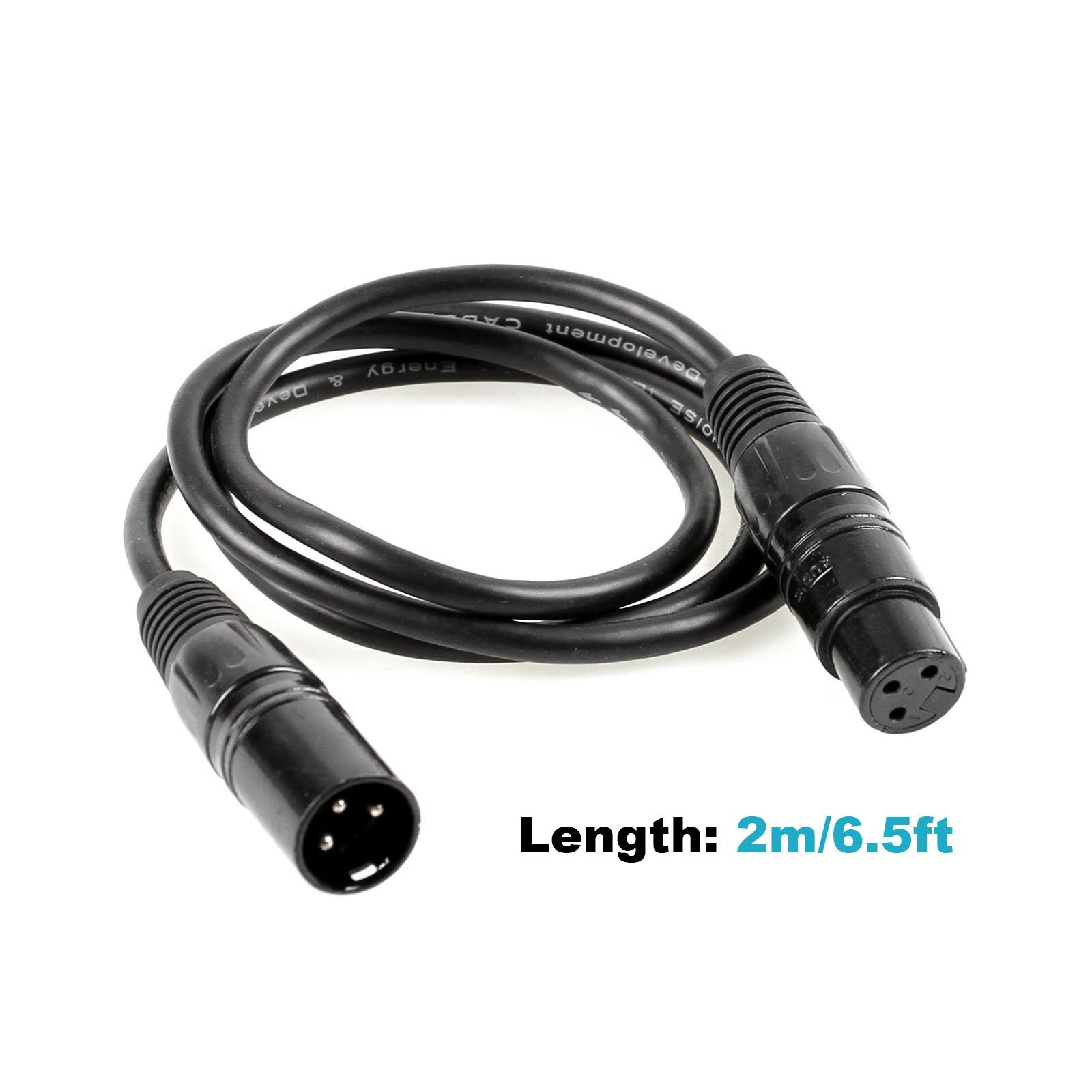 Mountain_Ark 10 Pack 6.5 Ft 3 Pin Dmx Cable Signal Xlr Connection Stage Light Wire