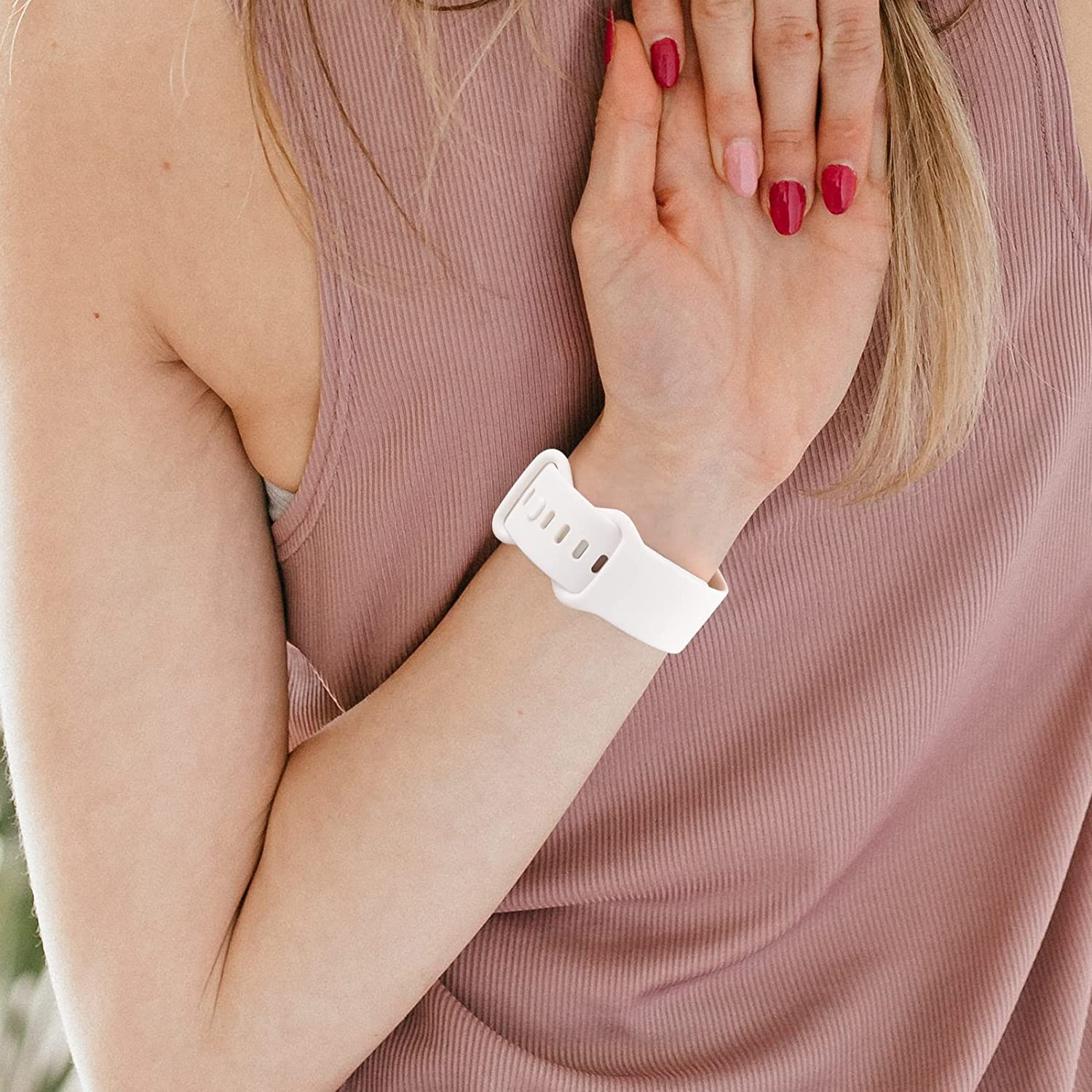 22Mm Watch Band, Lamshaw New Soft Silicone Sport Replacement Straps Compatible With Kaclut Smart Watch/Eigiis K57 Pro 1.96 Milit