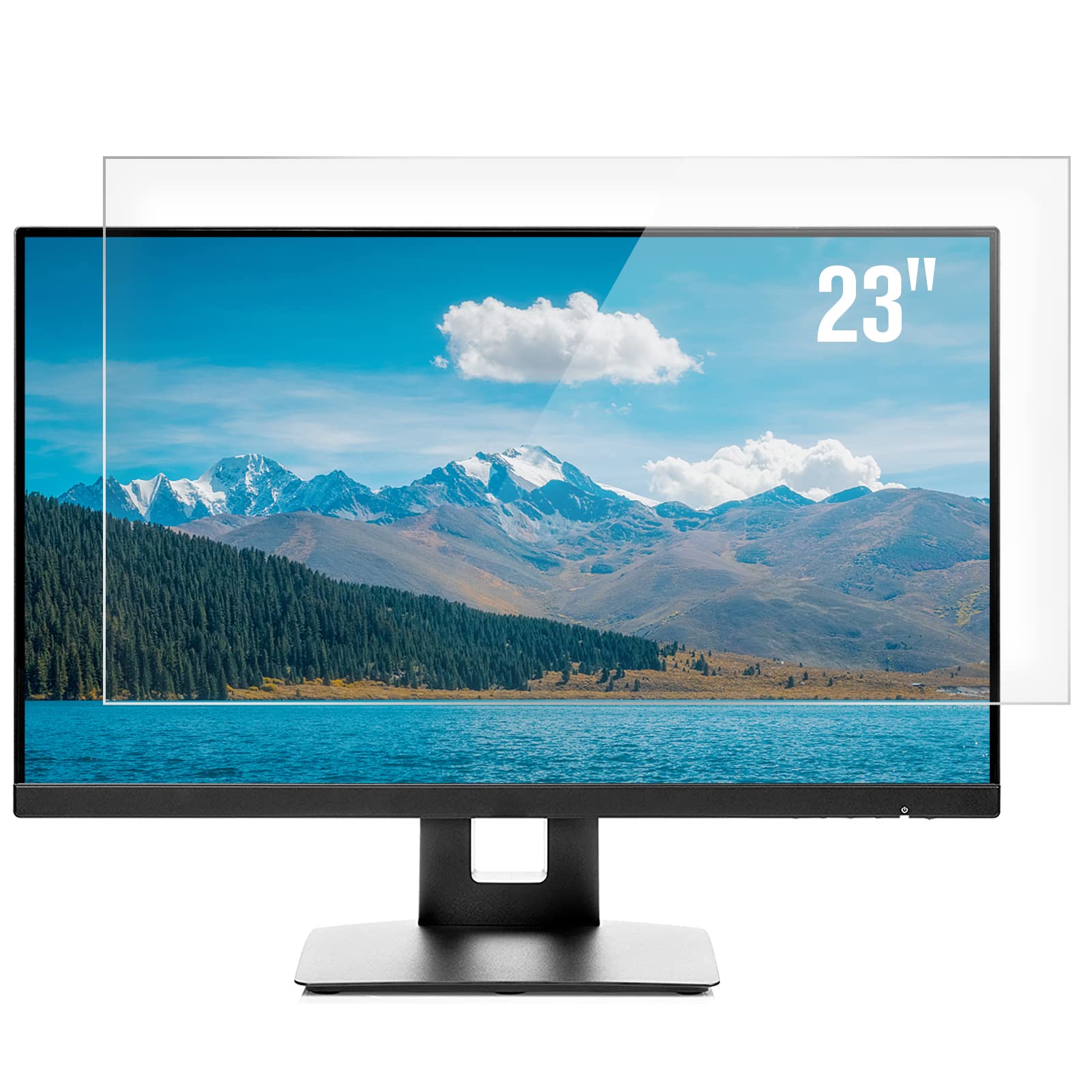 F Forito 2 Pack 23 Inch Anti Glare Matte Computer Screen Protector For 16:9 Monitor, Computer Screen Cover Compatible With 23''