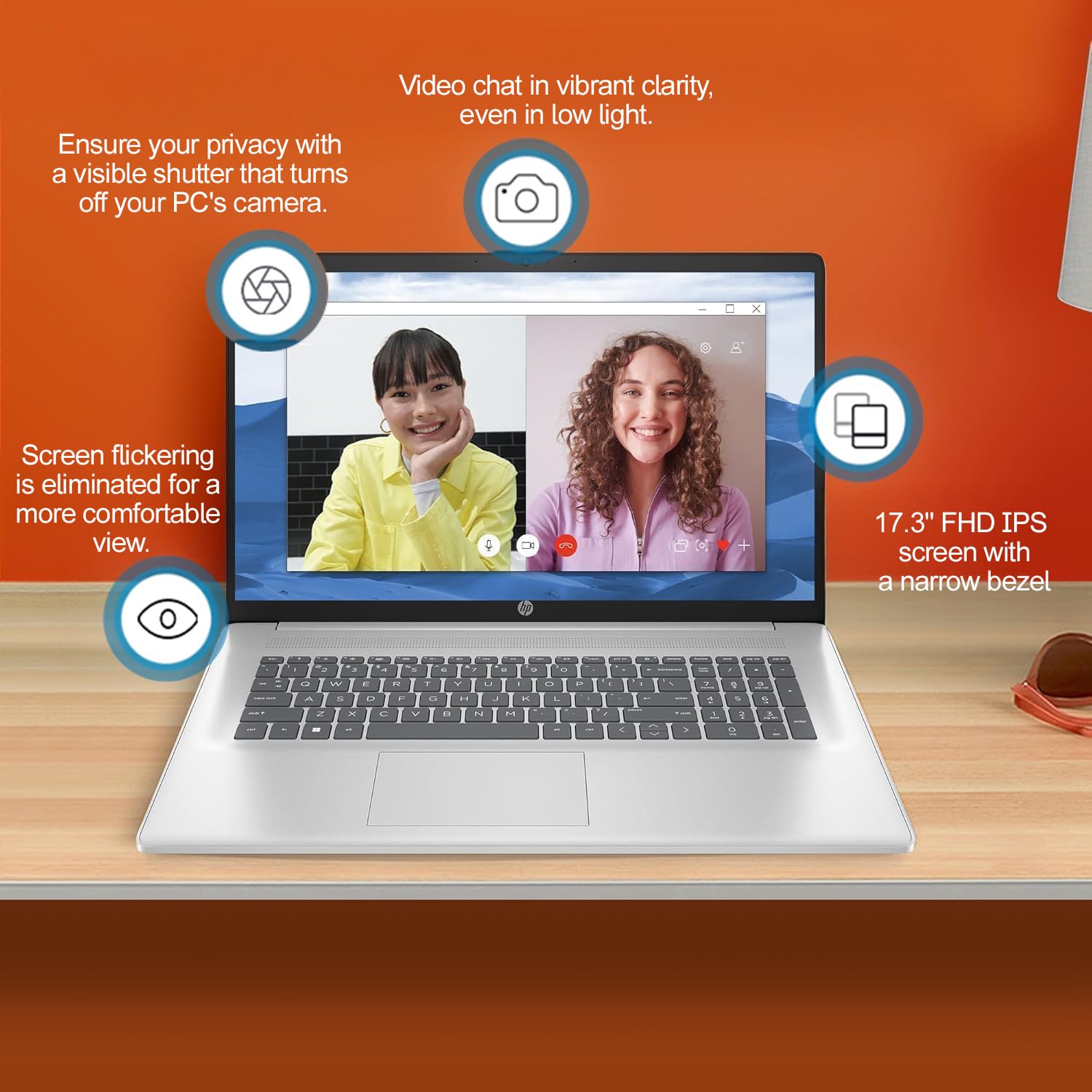 Hp 17 Inch Laptop, Office Pro Lifetime License, 17.3'' Full Hd Ips Display, Amd Ryzen 5 7430U, Amd Radeon Graphics, 32 Gb Ram, 1