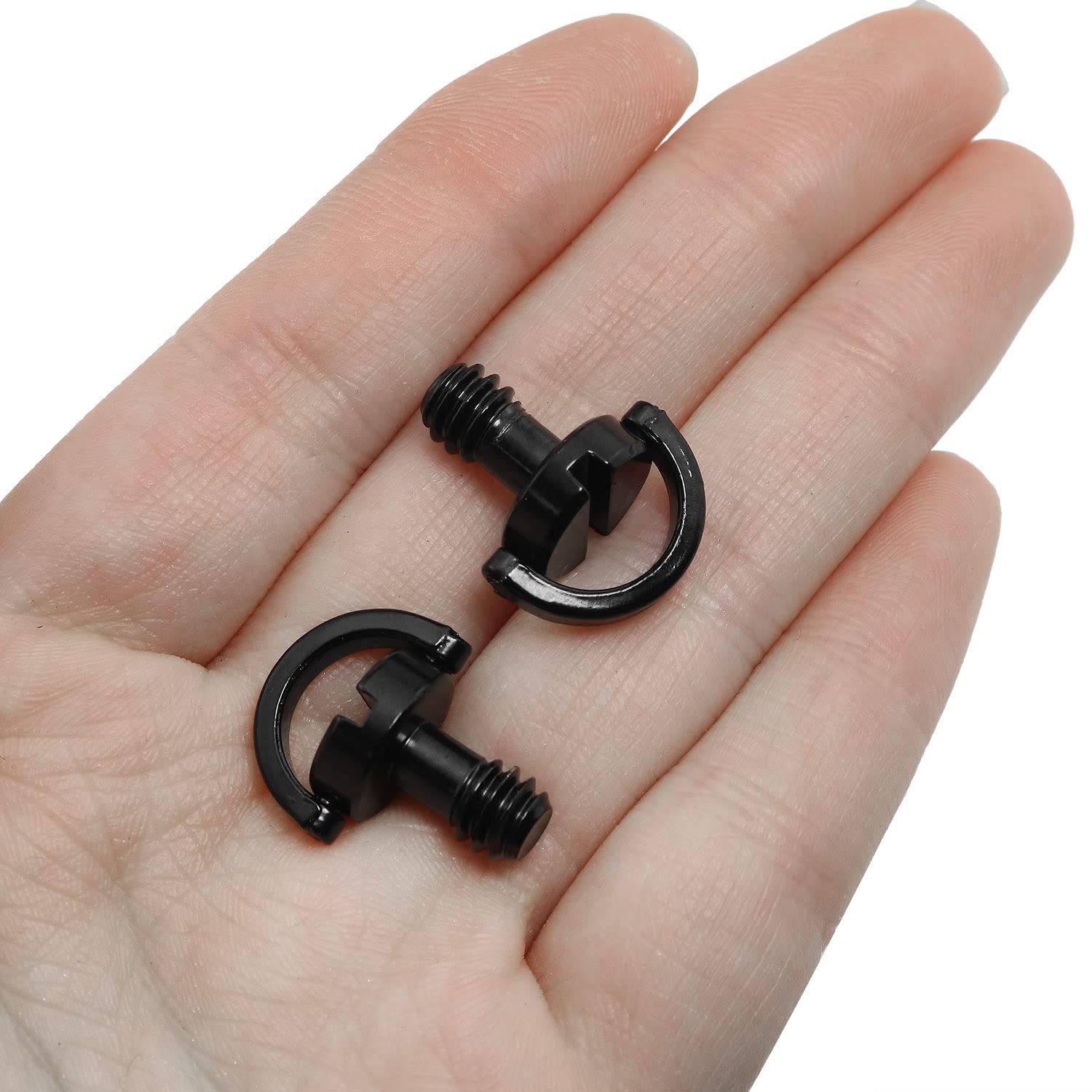 1/4Inch Tripod Screw Luorng 2Pcs 1/4'' 20 Stainless Steel D Shaft D Ring For Camera Camcorder Tripod Monopod Qr Quick Release Pl