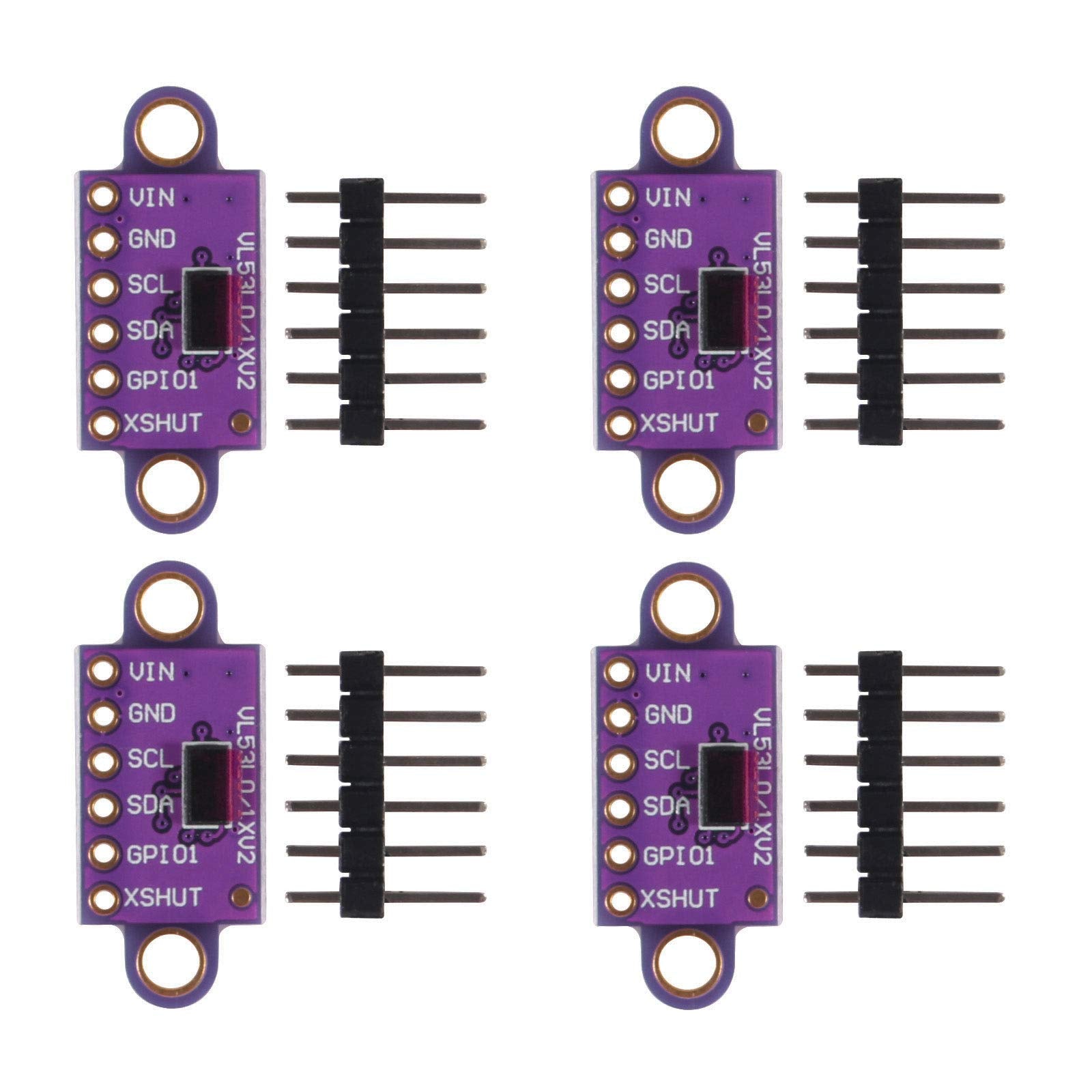 Alamscn Vl53L0X Time Of Flight (Tof) Laser Ranging Sensor Breakout Vl53L0Xv2 Laser Flight Distance Measurement Module I2C Iic Fo