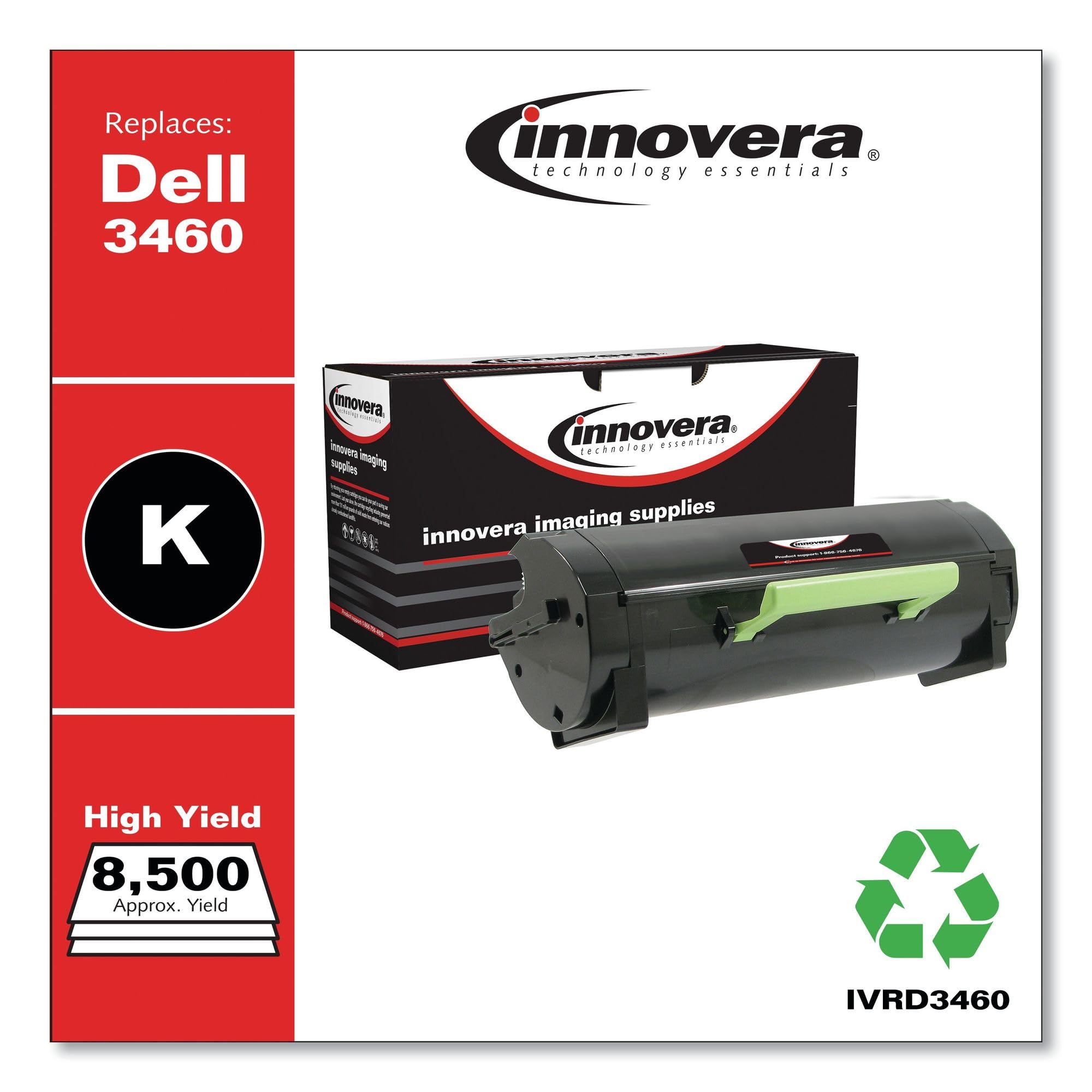 Innovera Ivrd3460 Remanufactured 3319806 High Yield Toner   Black