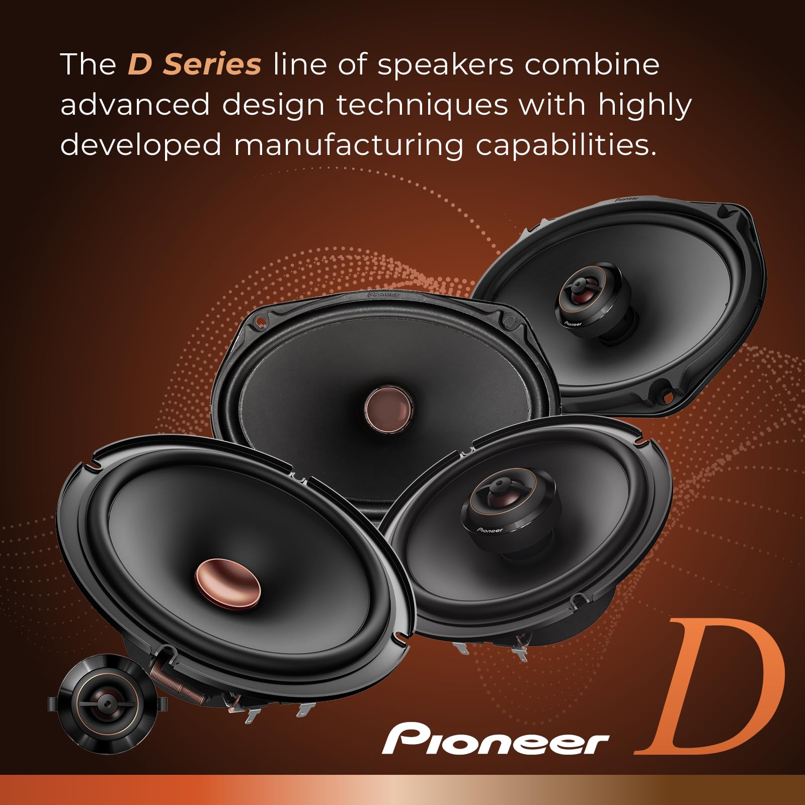 Pioneer Ts-D65F 2-Way Car Audio Speakers, Full Range, Clear Sound Quality, Easy Installation And Enhanced Bass Response, 6.5