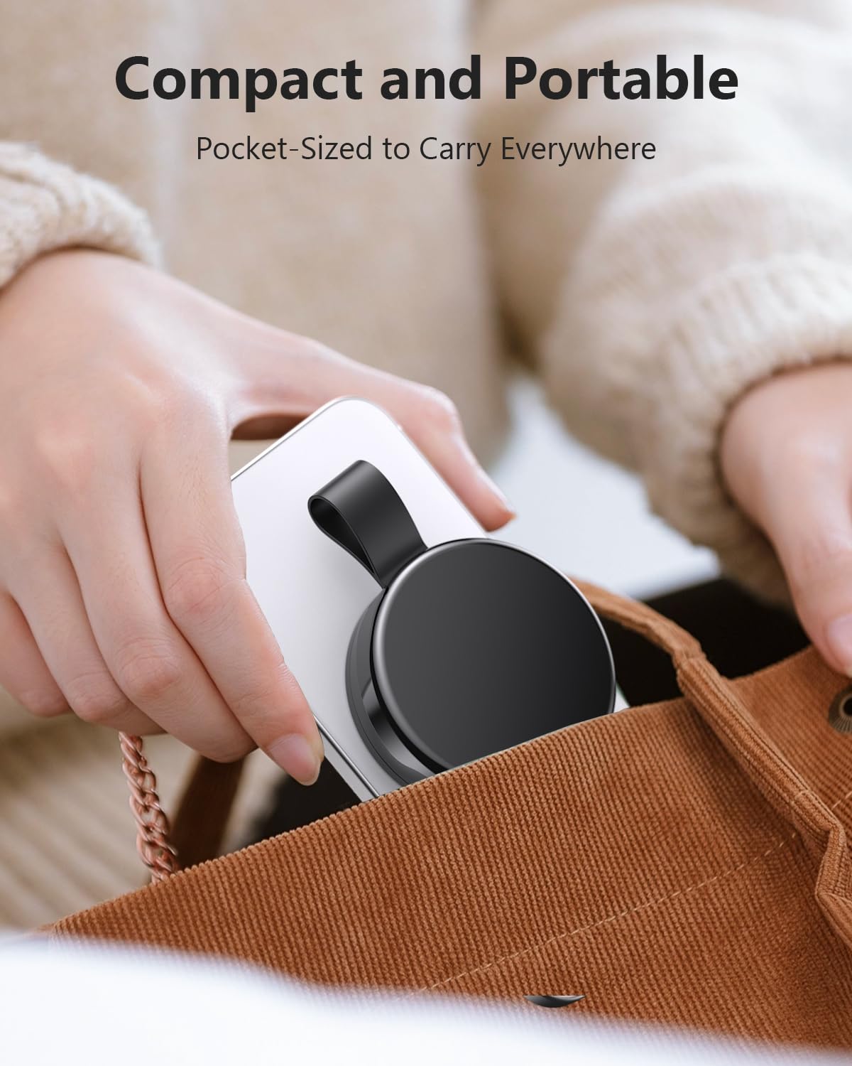 Miikare Unigrip Upgraded Shower Mirror Phone Holder | Portable Hands-Free Magnetic Suction Cup Mount | Universal Dual Grip Cellp