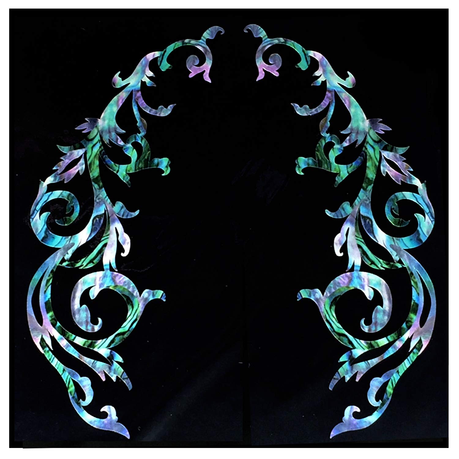 Jockomo Gothic Vine MX Symmetrical Set Perfect for Guitars and Bass Pickguard Inlay Sticker