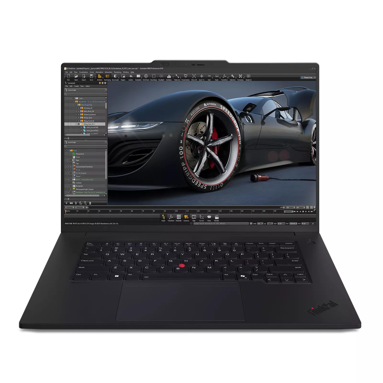 Lenovo Thinkpad P1 Gen 7 Intel Ultra 9 185H Vpro 24C    - 16 Wqxga (2560 X 1600), Ips 165Hz 500Nits, Nvidia Rtx 4070 Backlit Kyb