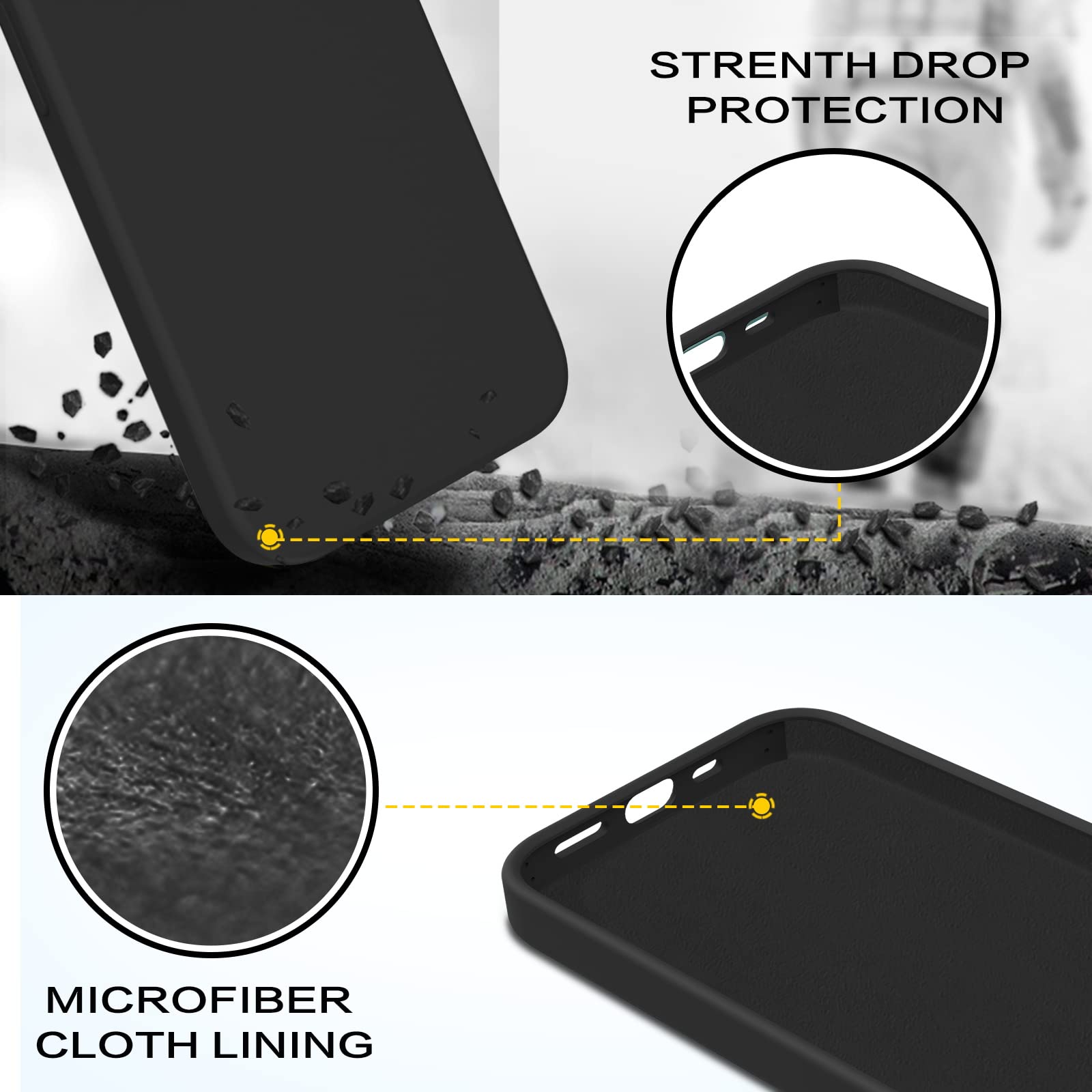 Bentoben Iphone 13 Mini Case, Iphone 13 Mini Phone Case, Slim Fit Liquid Silicone Soft Gel Rubber Anti Scratch Shockproof Protec