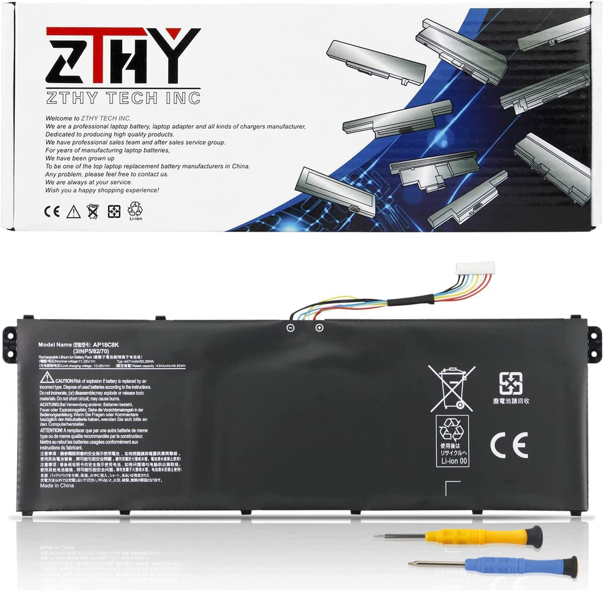 Ap18C8K Laptop Battery Compatible With Acer Aspire 5 A514 54 35Wt A514 54G A715 42G Swift 3 Sf314 42 Sf314 57 Sf314 57G Sf314 58
