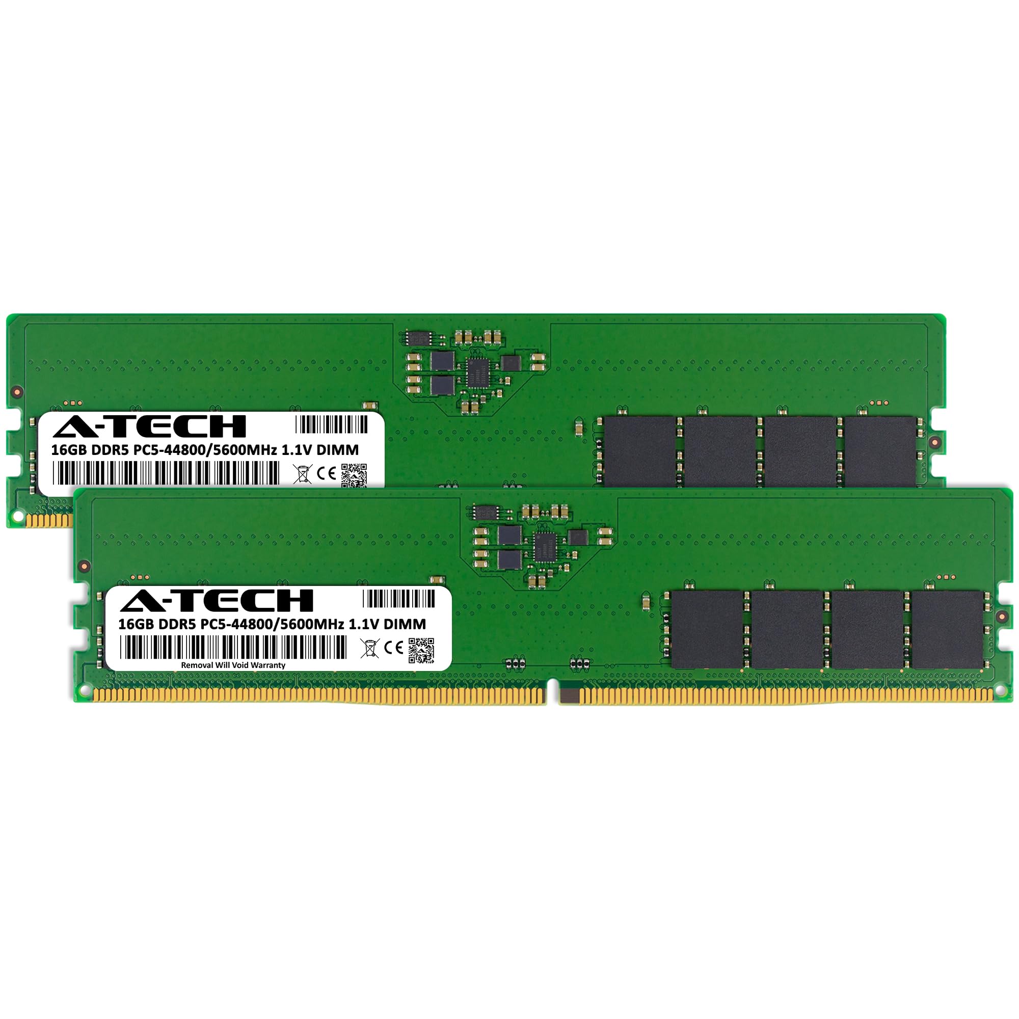 A Tech 32Gb Kit (2X16Gb) Ddr5 5600Mhz Pc5 44800 Cl46 Udimm 1.1V Non Ecc Unbuffered Dimm 288 Pin Desktop Ram Memory Upgrade Modul