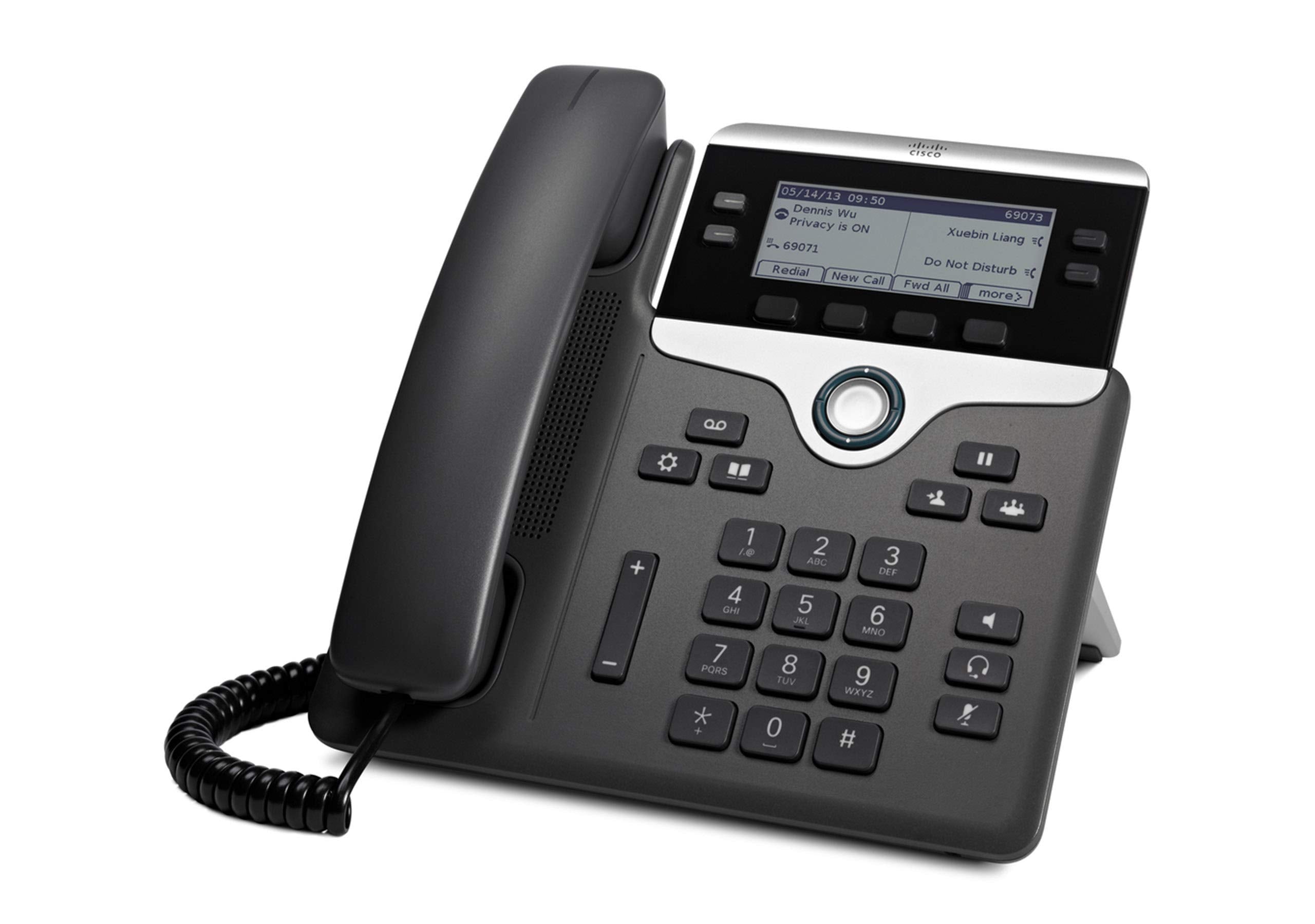 Cisco Remanufactured IP Business Phone 7841, 3.5-inch Grayscale Display, Class 1 PoE, Supports 4 Lines, 1-Year Limited Hardware 
