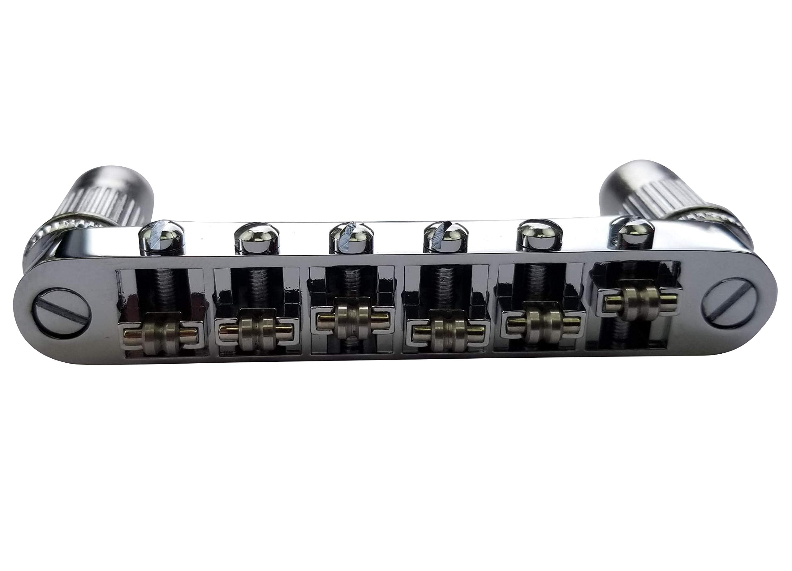 Tune O Matic Bridge W/Roller Saddles For Epiphone Les Paul, Sg, Es, Dot, Chrome Color