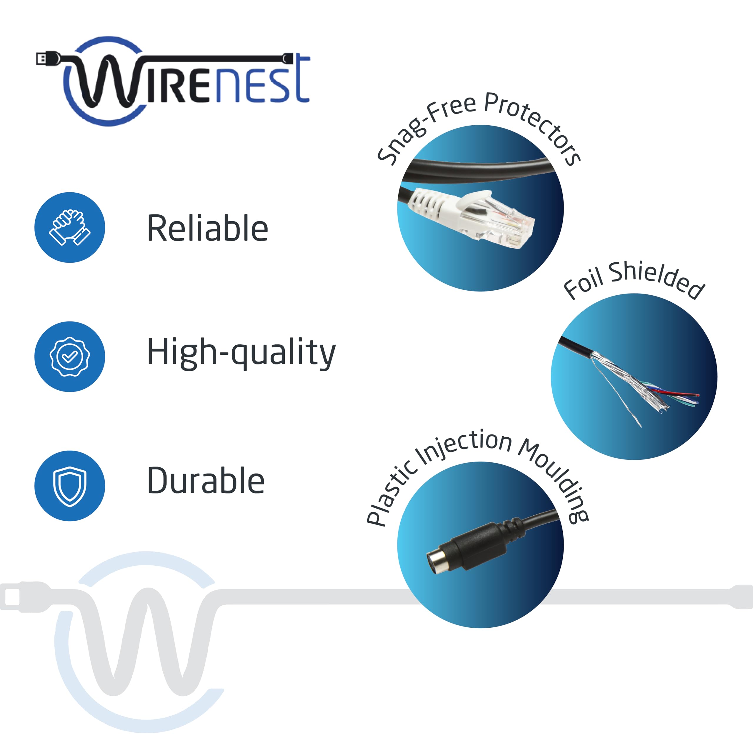Wirenest 6Ft Visca Extendable Daisy Chain Camera Control Cable For Sony Evi/Brc/Srg Series Rs232