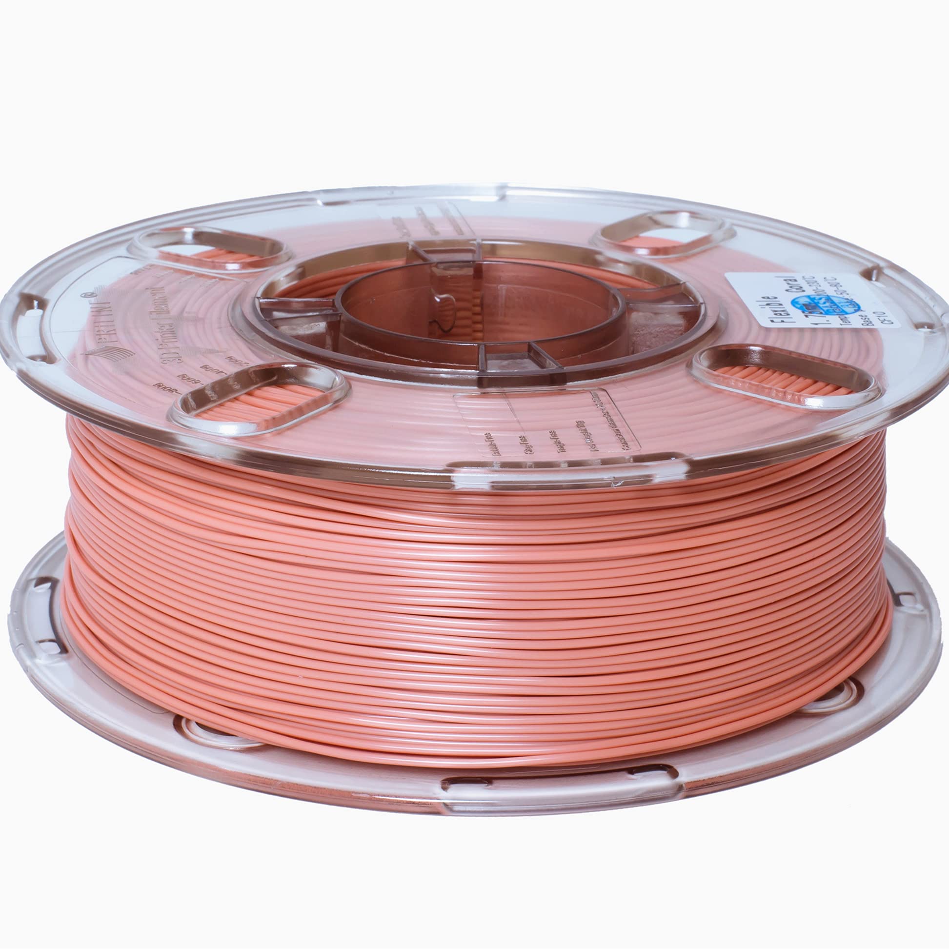Priline Tpu Filament,Priline 98A Tpu Flexible Soft 3D Printer Filament,1Kg 1.75Mm Spool Durable Tpu Flexible Material, Coral