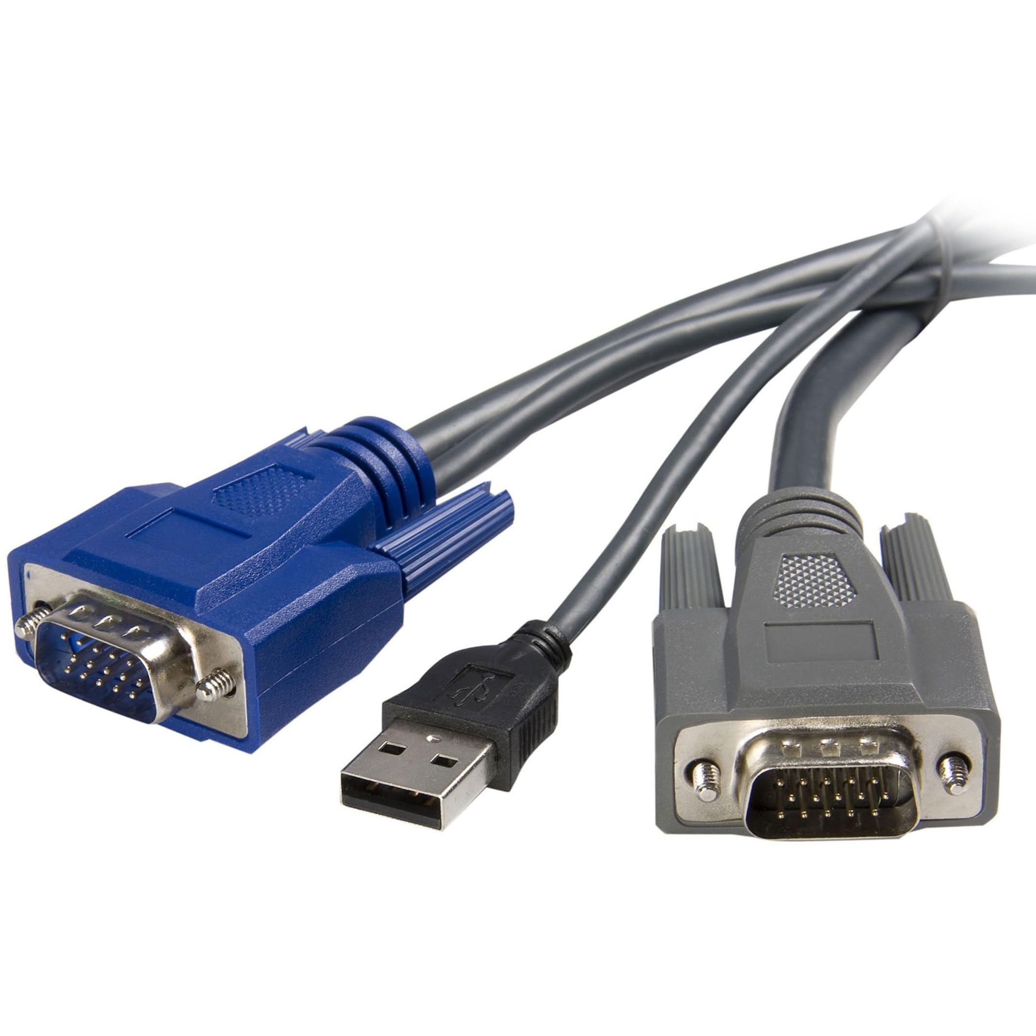 6 Ft Ultra-Thin Usb Vga 2-In-1 Kvm Cable - Taa