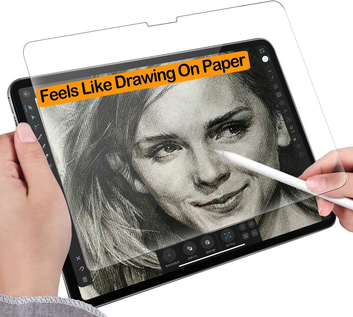 Tukellen Paper Screen Protector For Ipad 10Th 10.9 Inch (2022) Drawing Writing Feels Like On Paper,Anti Glare Scratch Resistant 