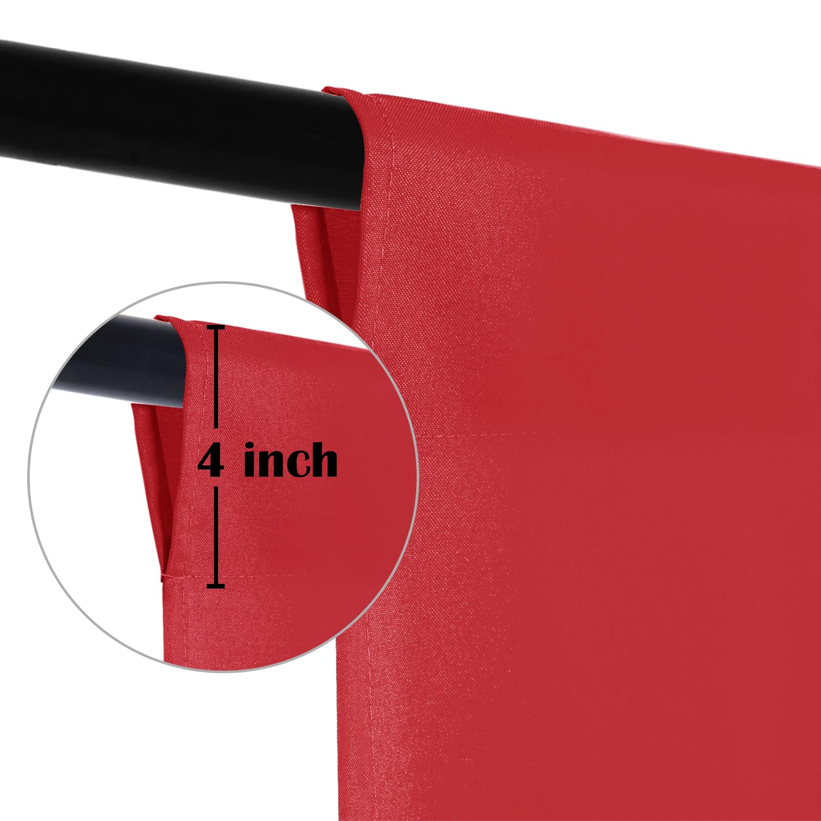 Sugargirl 8Ftx10Ft Bright Red Screen Backdrop Background For Photography, Polyester Photo Backdrop For Photoshoot, Party, Video