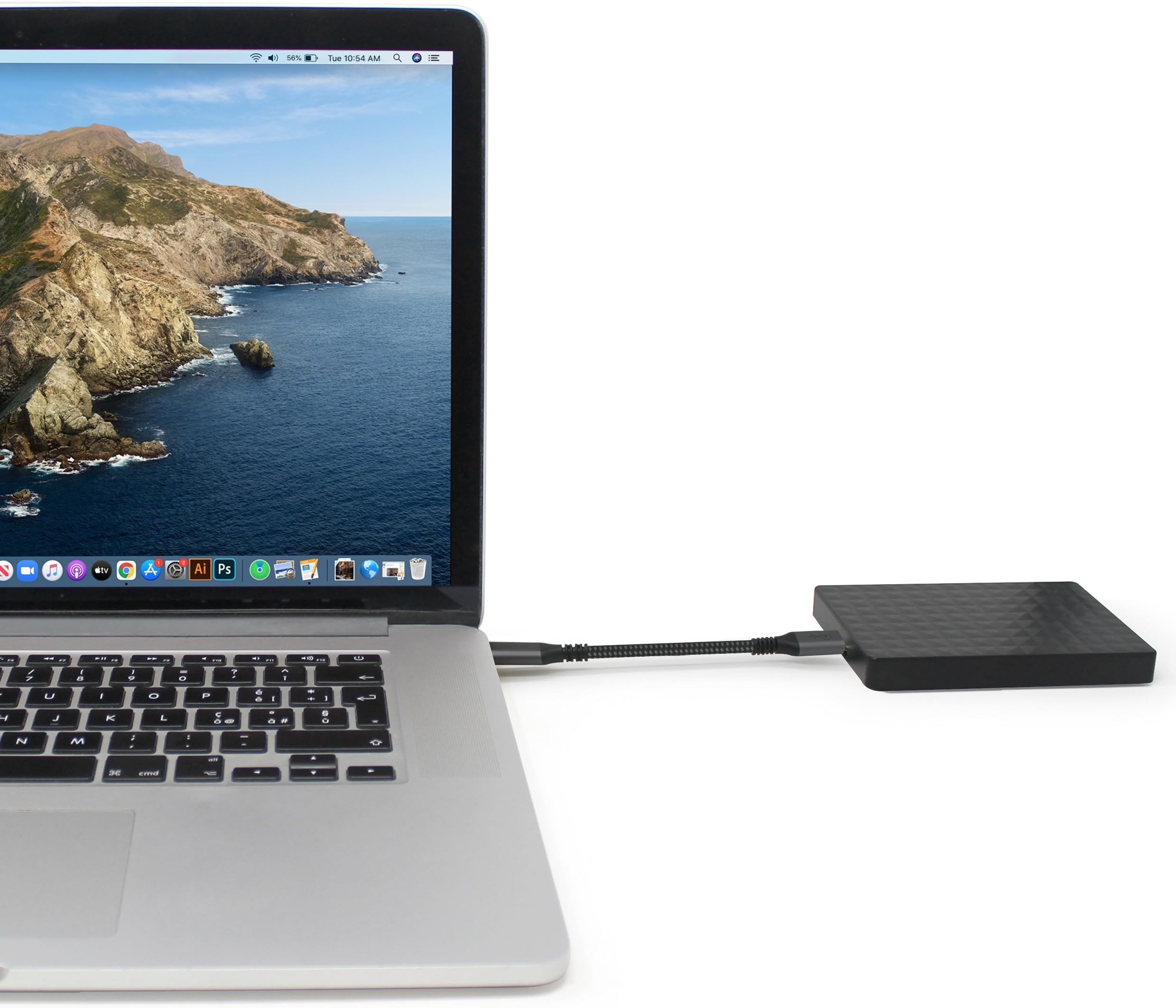 Vebner 6 Inch Extra Short Usb4 Cable   40Gbps Supports 100W (20V, 5A) Charging   Compatible With Thunderbolt 3 And Usb C (2 Pack)