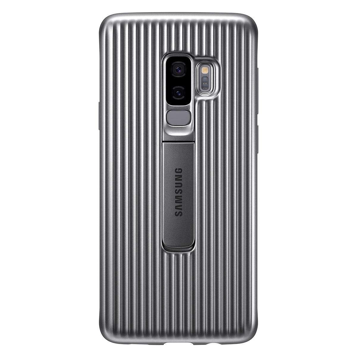 Samsung Official OEM Galaxy S9+ Military Protective Standing Cover (Silver)