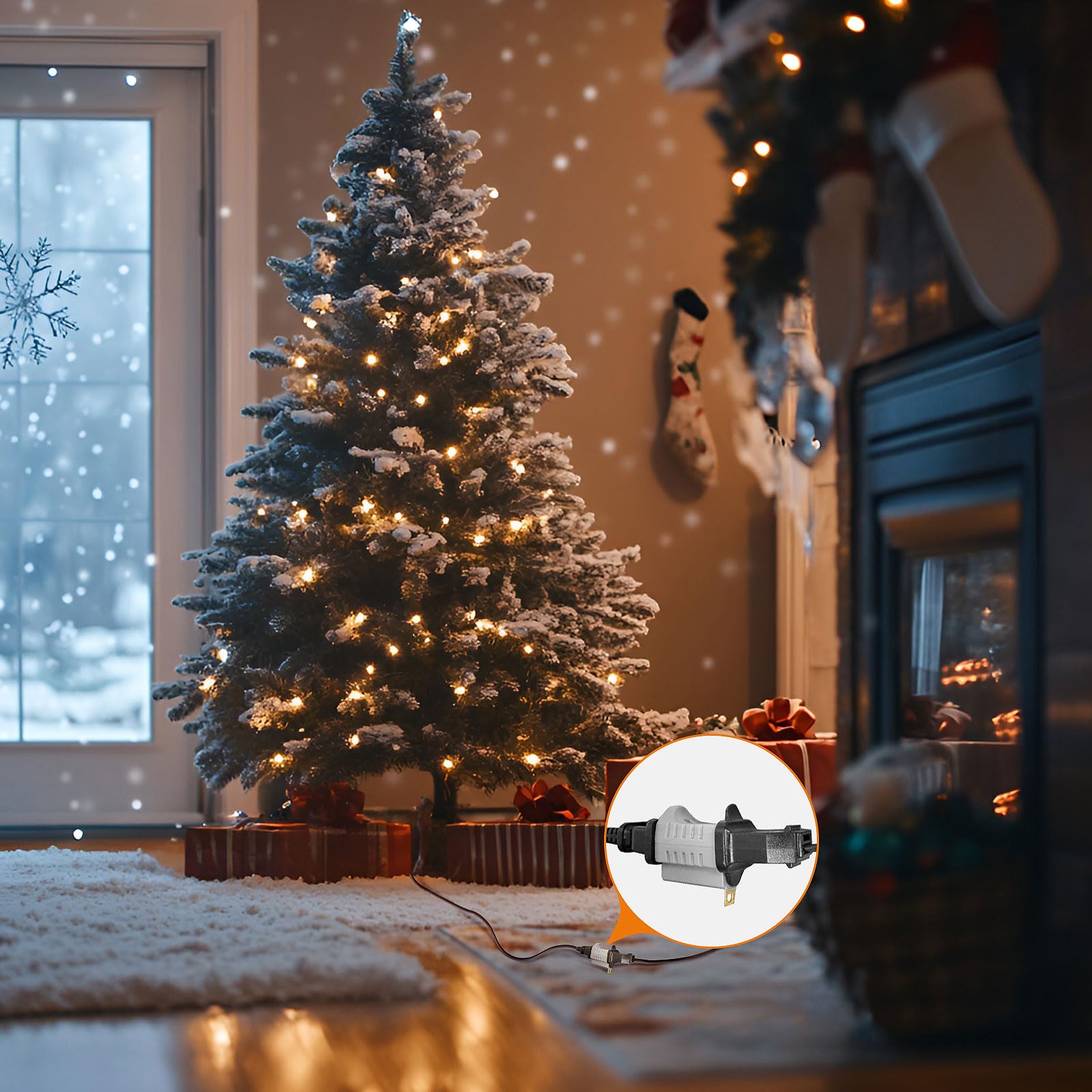 Lyoowng (3 Pack) 3 Prong To 2 Prong Adapter, Non Polarized 3 Pin To 2 Pin Power For Wall Outlets Plugs, Grounding Converter Adap