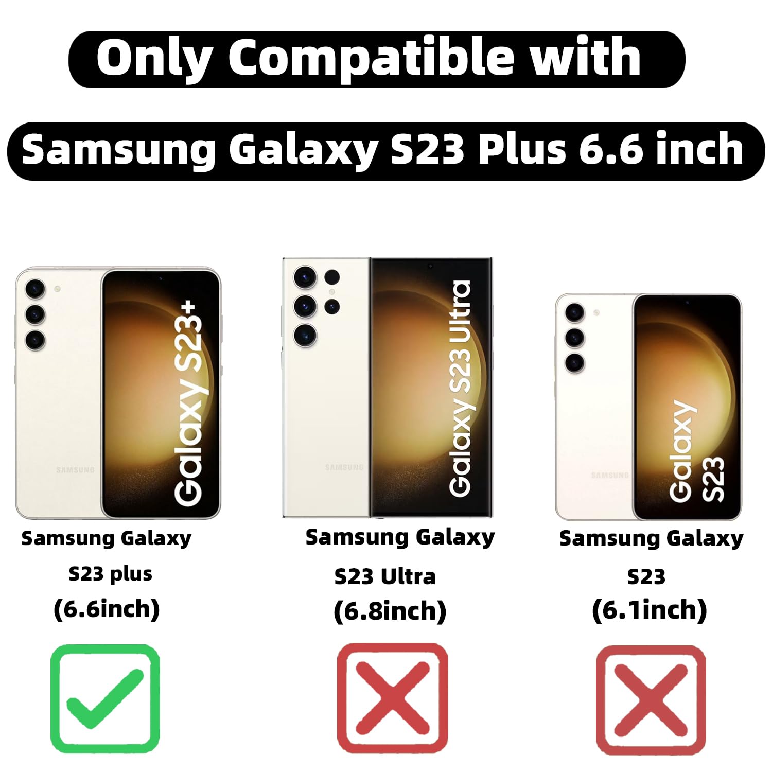 Zonrw For Samsung Galaxy S23 Plus Case Magnetic,For Women Girl Soft Cute Luxury Love Heart Plating Bling Gradient Glitter Phone