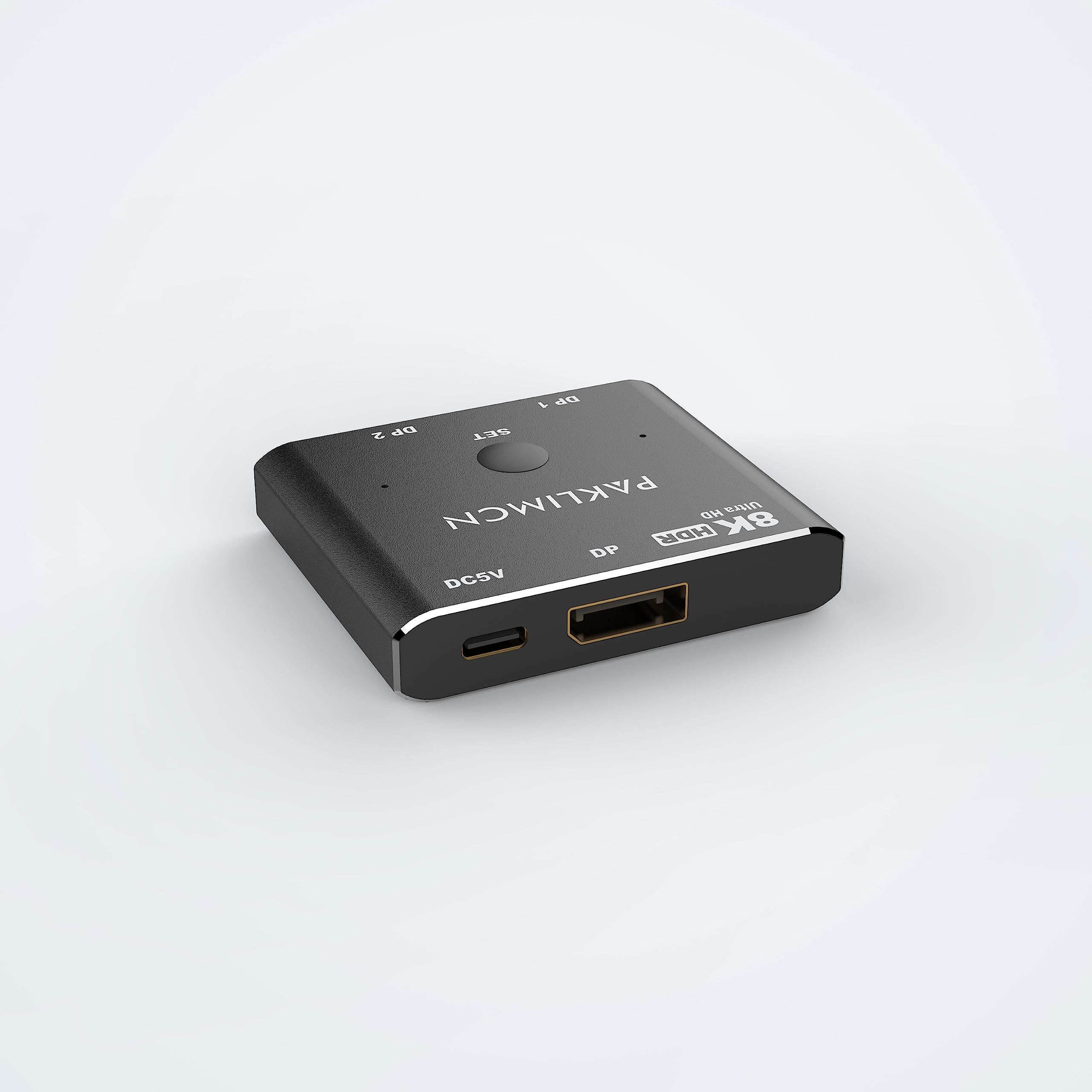 Displayport Switch 8K60Hz Display Port 1.4 Switcher Box Dp 4K@144Hz Bi Directional 2In1Out Switcher, 1 In 2 Out For Switching Vi