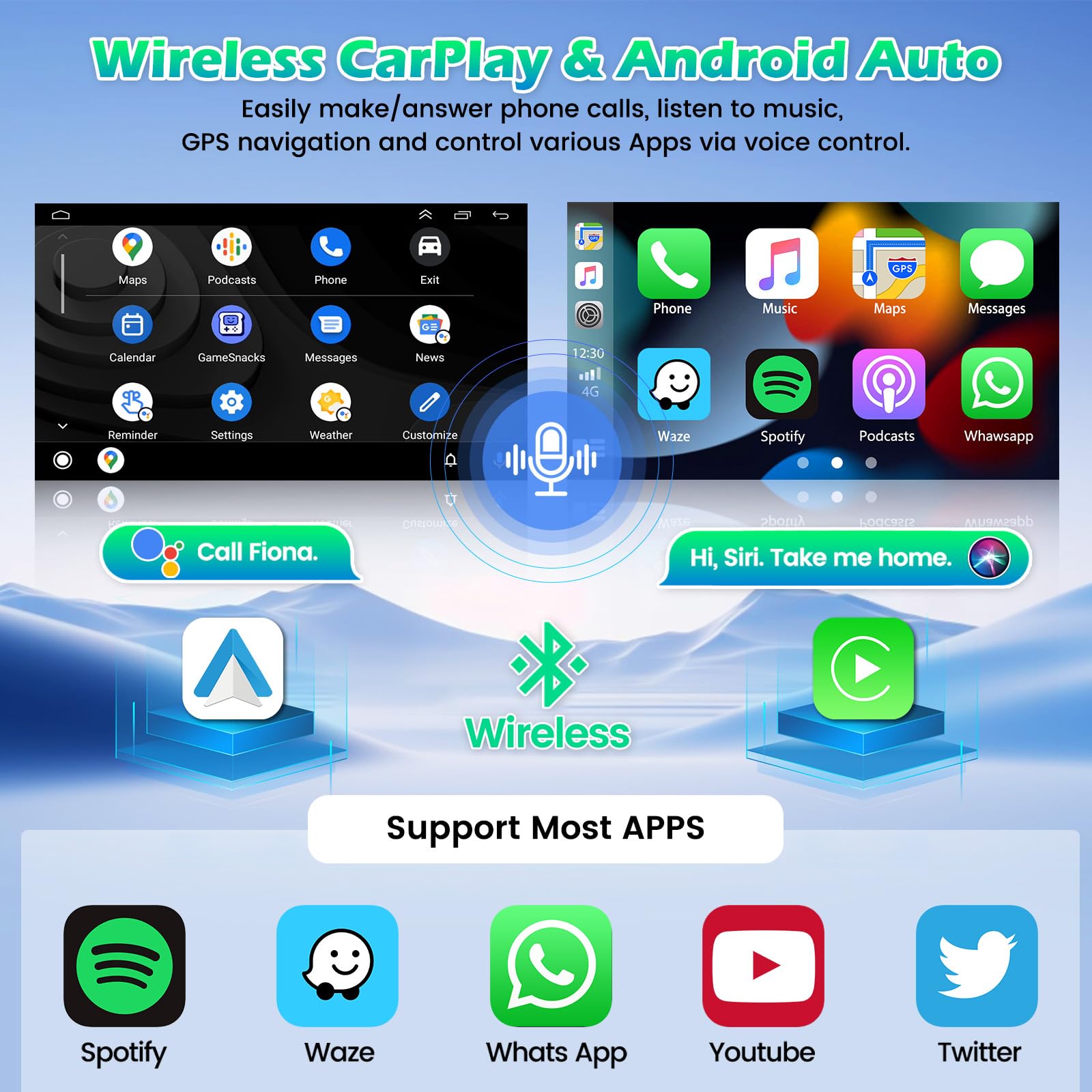 Roinvou 4+64G Android Carplay Stereo For Subaru Forester Impreza Wrx Sti 2008 2012, 9'' Touch Screen Carplay Android Auto With 3