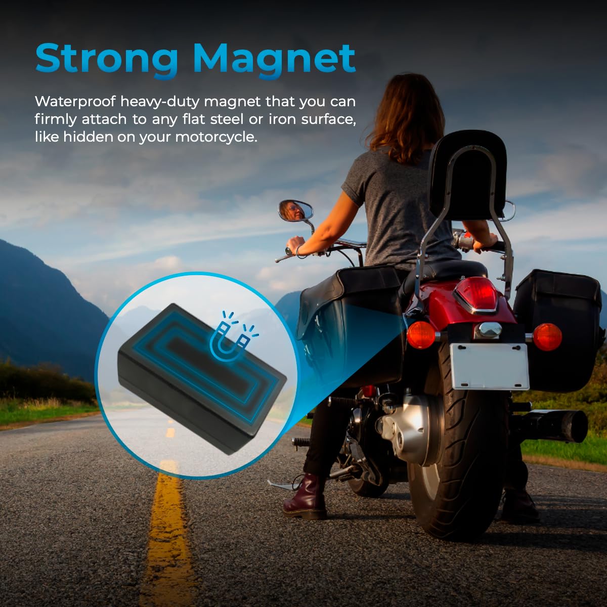 Gps Tracker   Autosky   Portable, Compact And Durable Motorcycle And Car Tracker   Splashproof   Built In Magnet   4G Lte Real T