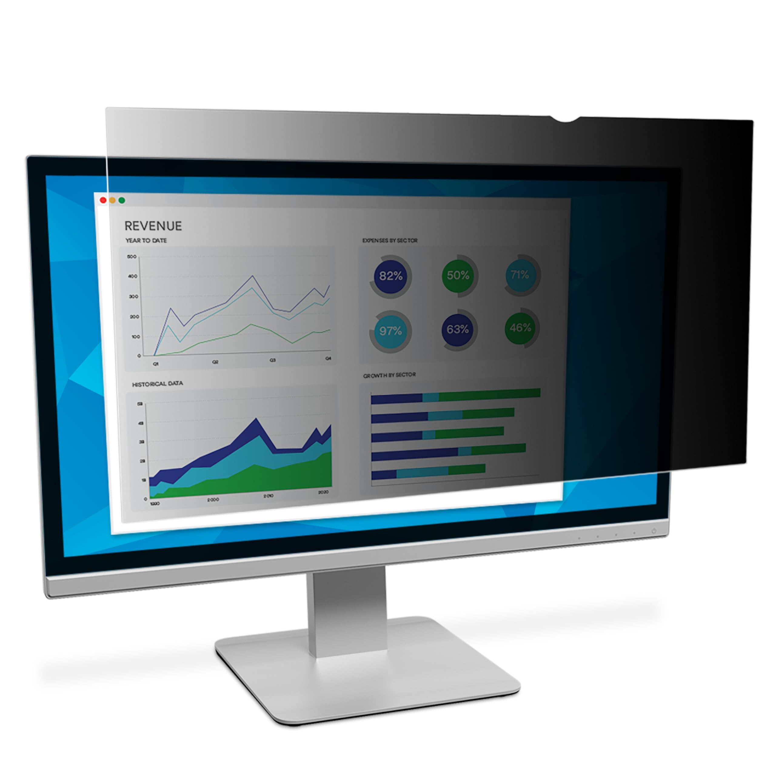 3M Privacy Filter For 40 Full Screen Monitor, (21:9 Aspect Ratio)