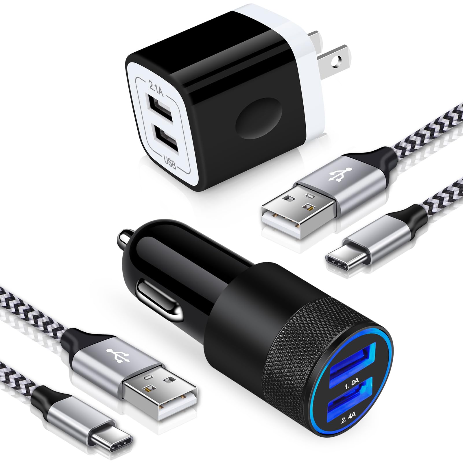 Usb C Fast Car Charger For Iphone 16 15 Pro Max, Samsung Galaxy S25 S24 Fe S24 S23 S22 Ultra S21 Z Flip6 Fold6 A55 A35 A15 A54 A