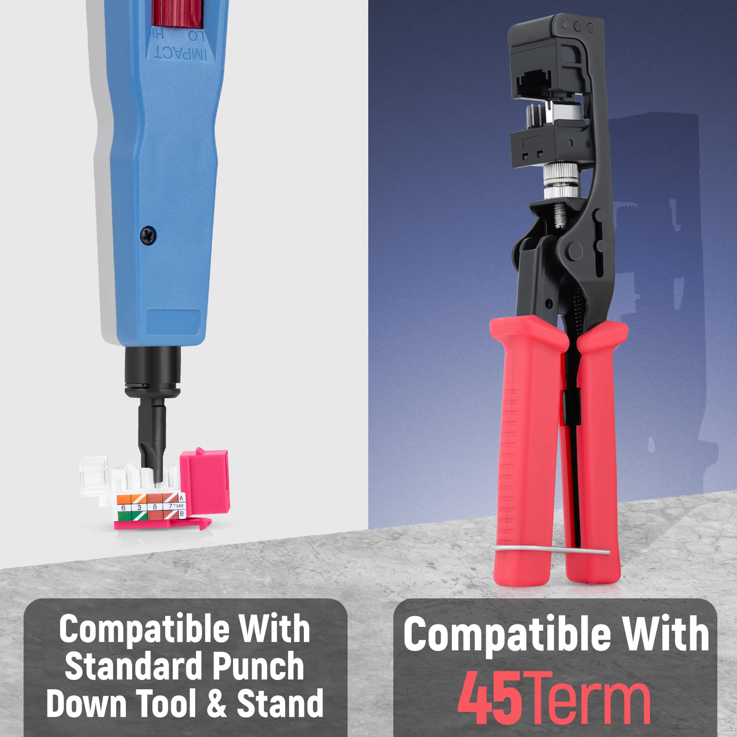 Everest Media Solutions 45 Angled Cat6 Keystone Jack In Pink   Slim Profile Rj45 Ethernet Connector   Compatible With 45 Angled