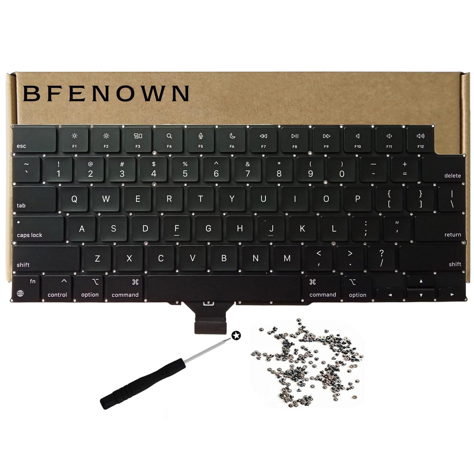 Bfenown Replacement US Keyboard for MacBook Pro M1 M2 M3 M4 M5 Pro Max Retina 14 inch 16 inch A2442 A2485 A2779 A2780 A2918 A299