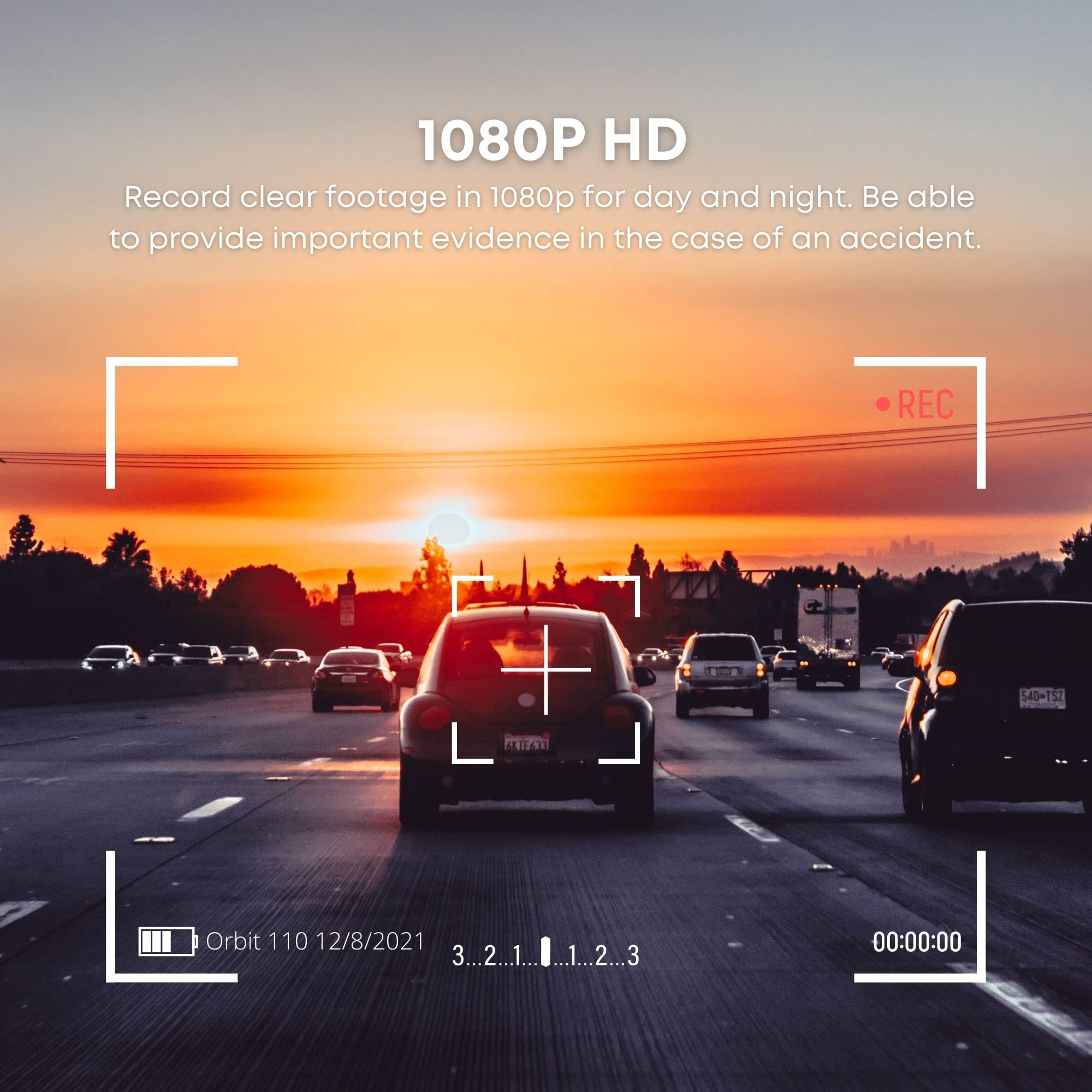Mygekogear Orbit 110 1080P Full Hd Dash Camera