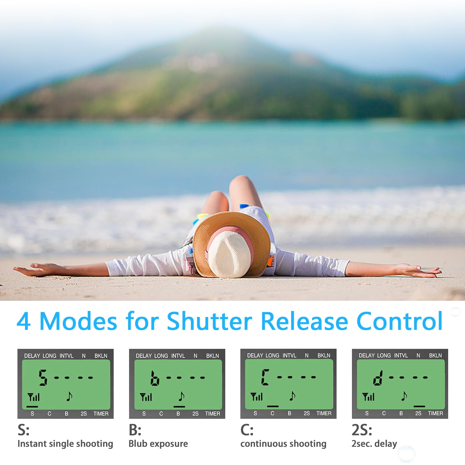 Aodelan Camera Wireless Shutter Release Timer Remote Control For Canon Eos R, Ros Rp, Eos Ra, R6, R5, 80D, 77D, 70D, 250D, 90D,