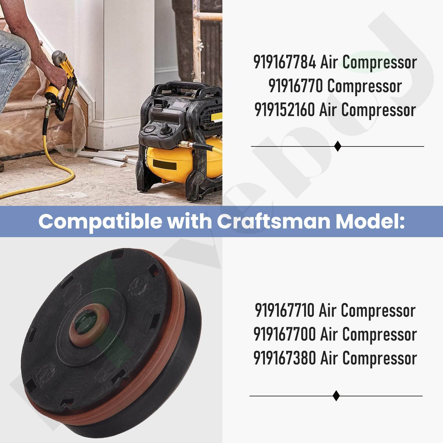 N008792 Air Compressor Regulator Repair Kit   By Braveboy, Compatible With Porter Cable/Craftsman/D Ewalt, Replacement D55155 D5
