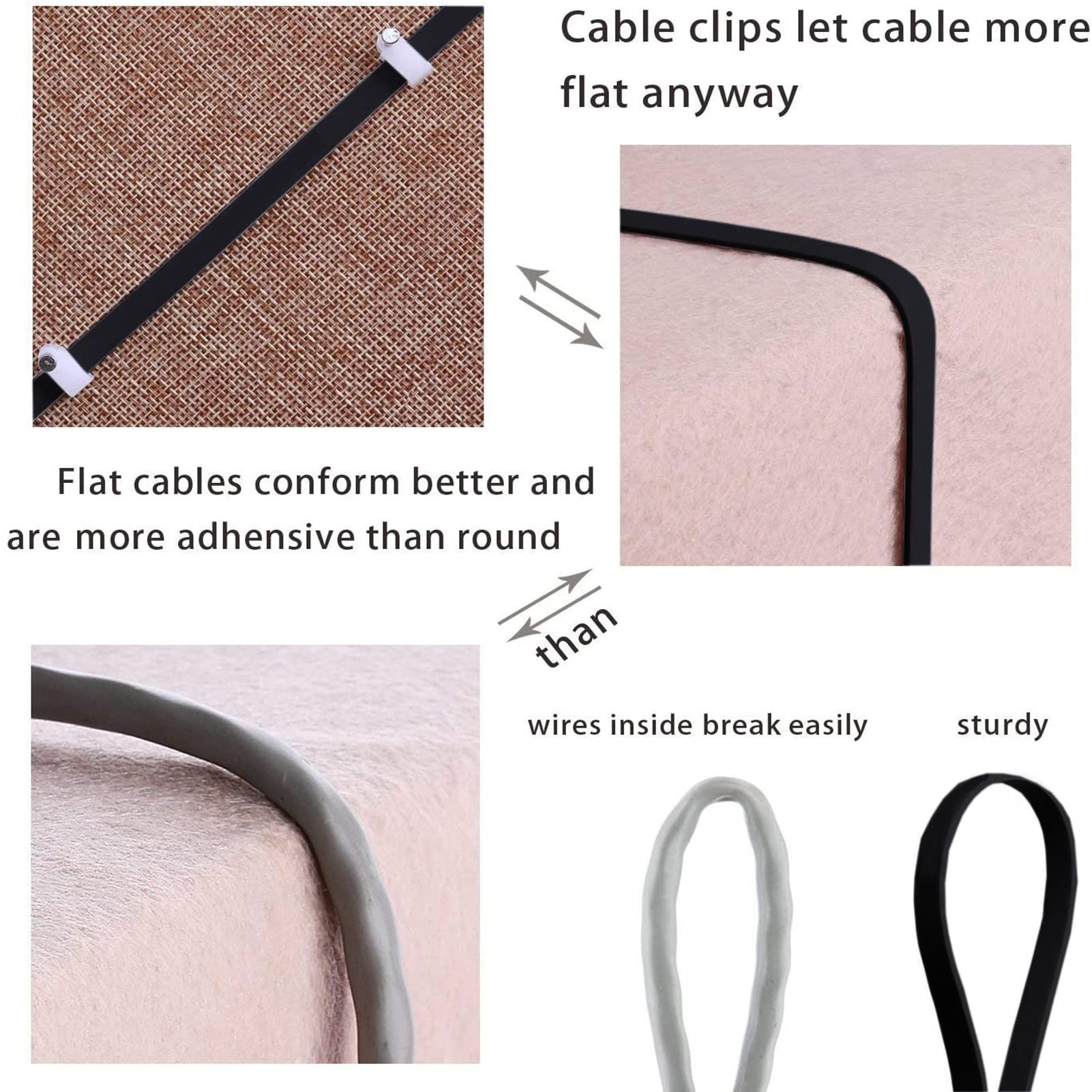 Cat8 Ethernet Cable, Outdoor&Indoor, 50 Ft Heavy Duty High Speed Cat 8 Lan Network Cable, 40Gbps 2000Mhz Rj45 Flat Internet Comp