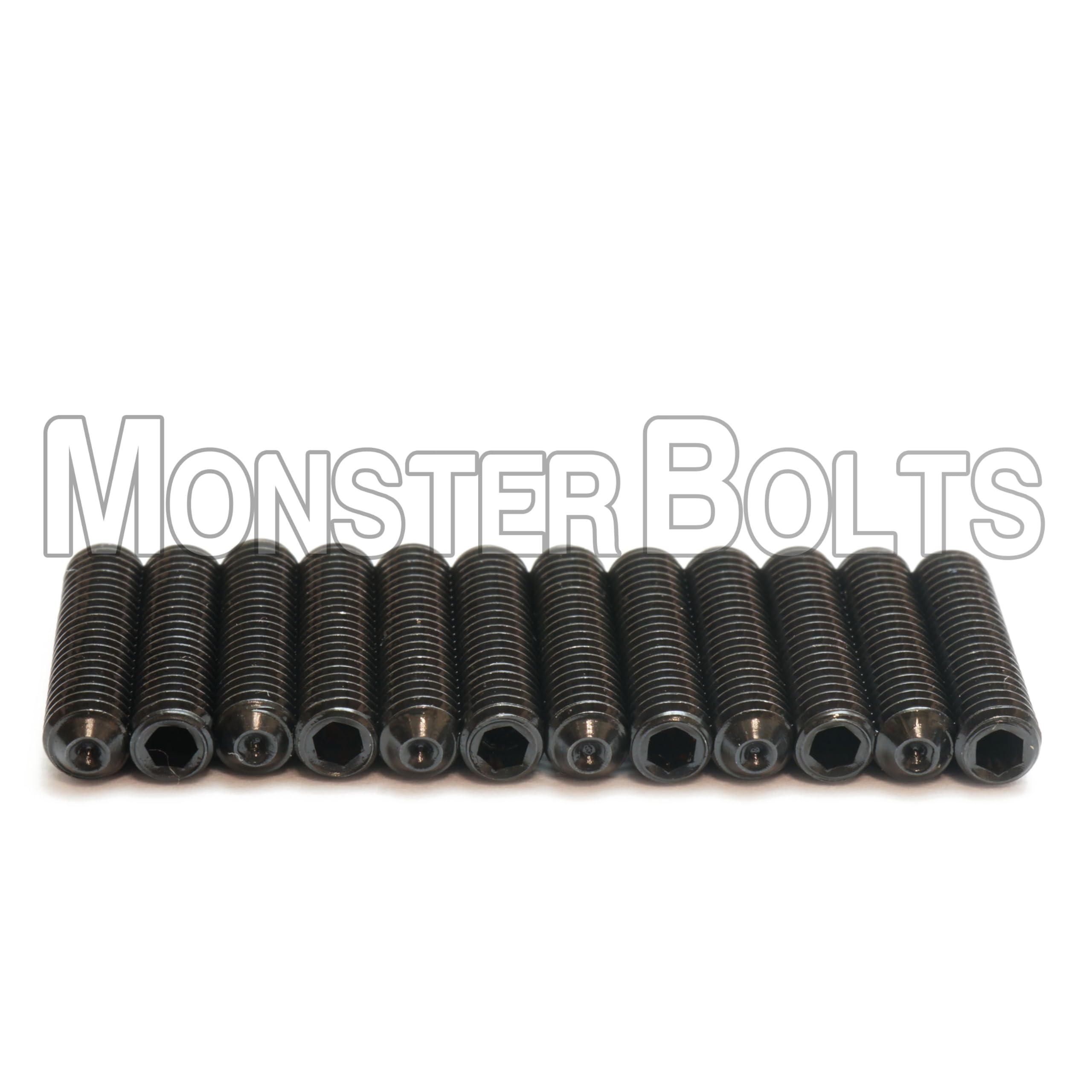 Monsterbolts   M3 X 12Mm Guitar Saddle Bridge Height Adjustment Screws For Metric (Mim), Black, 12 Pack