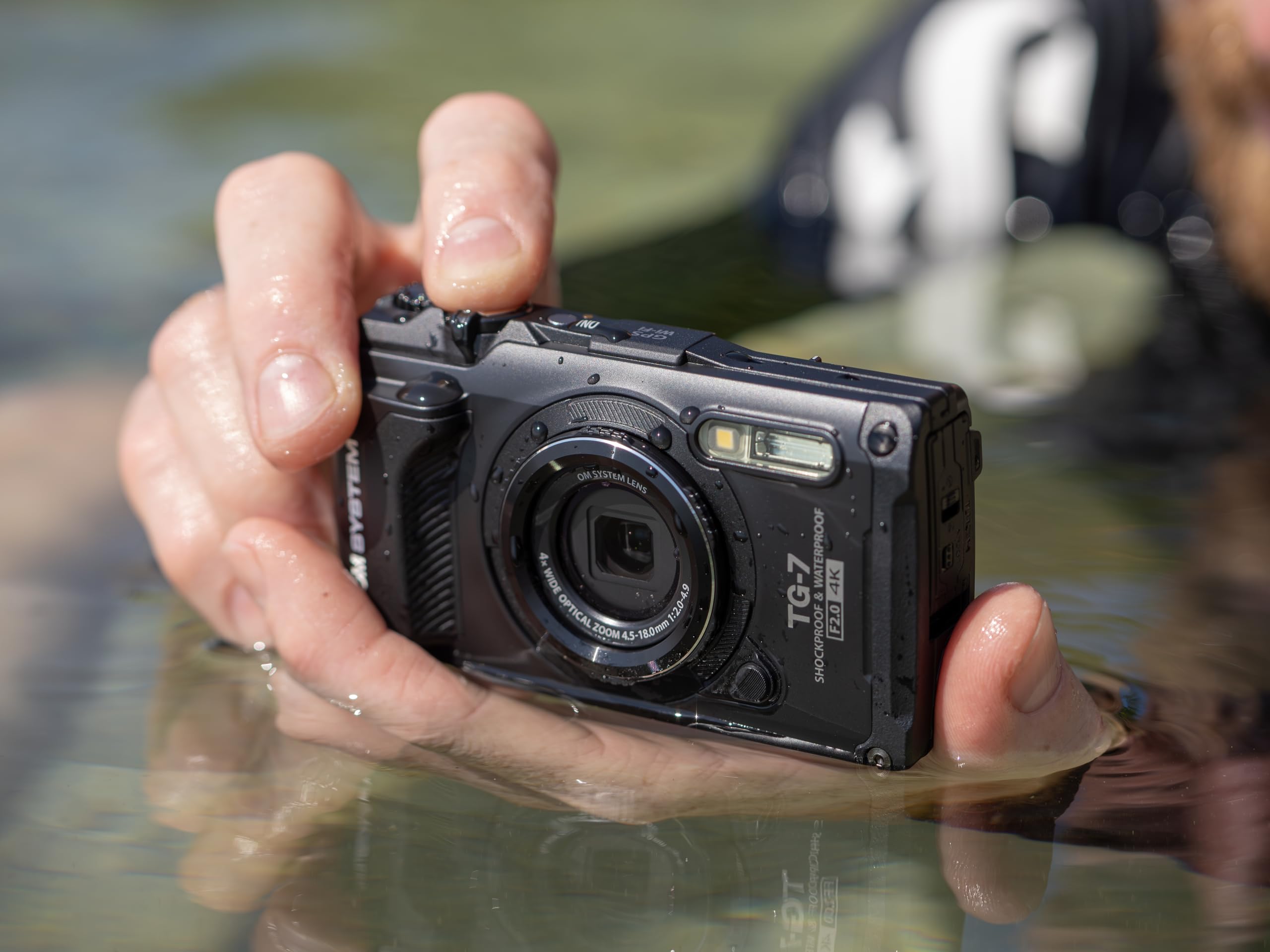 Om System Tough Tg 7 Black Underwater Camera, Waterproof, Freeze Proof, High Resolution Bright, 4K Video 44X Macro Shooting (Suc